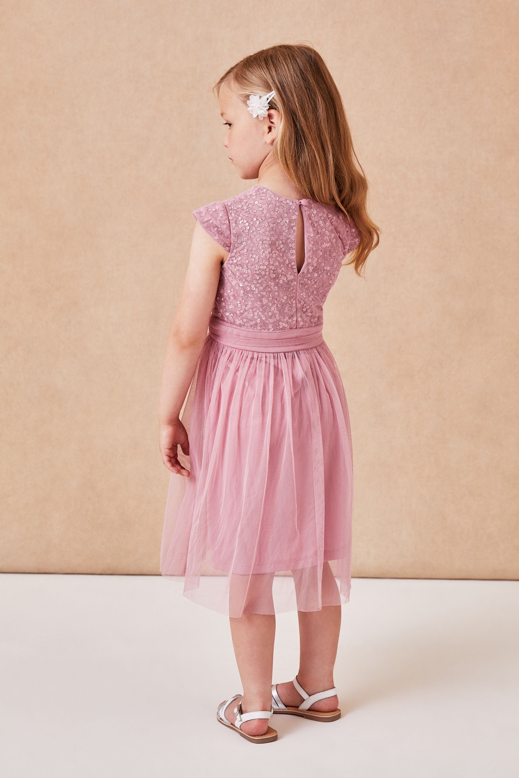 Rose Mini Sequin Bodice Occasion Dress