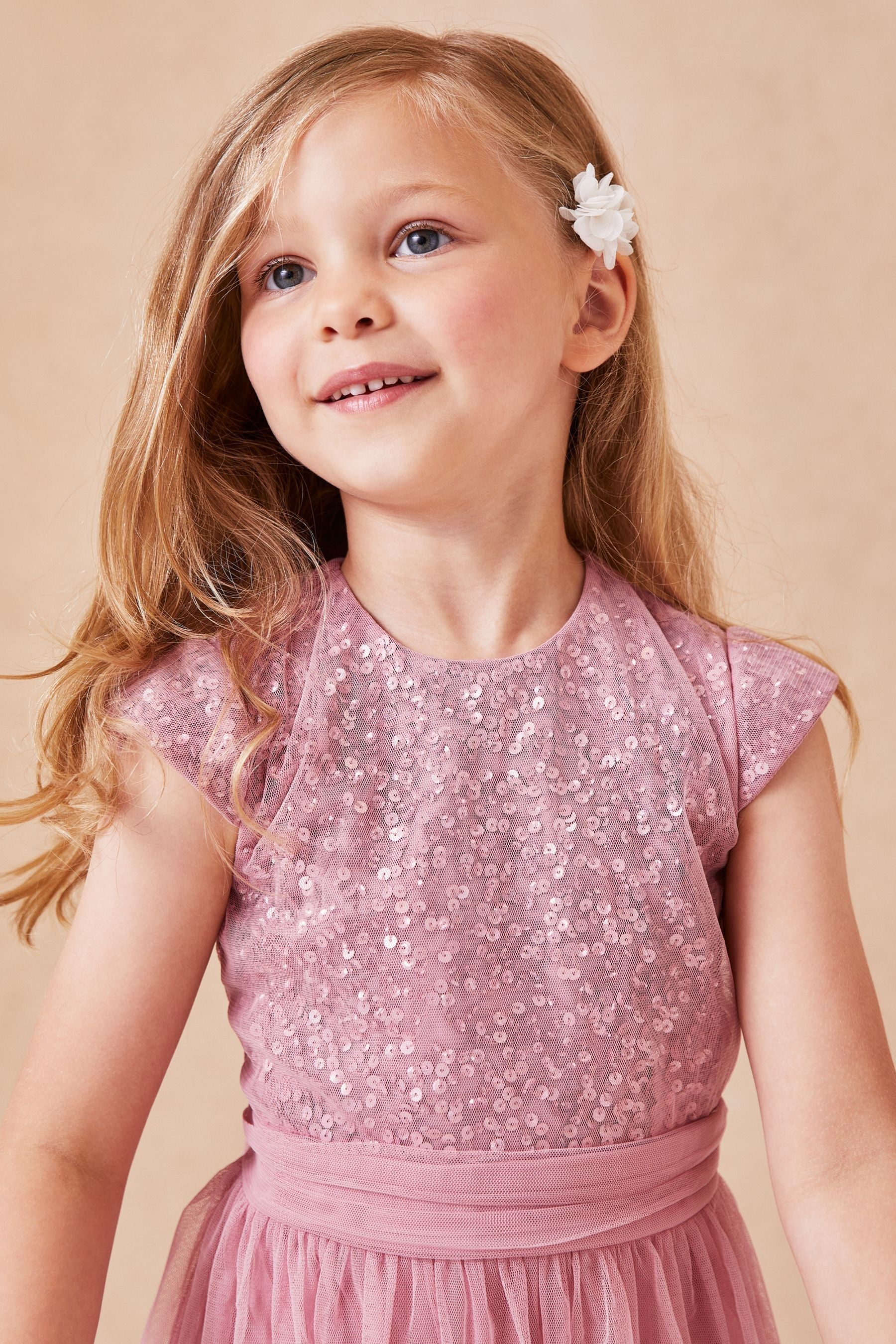 Rose Mini Sequin Bodice Occasion Dress