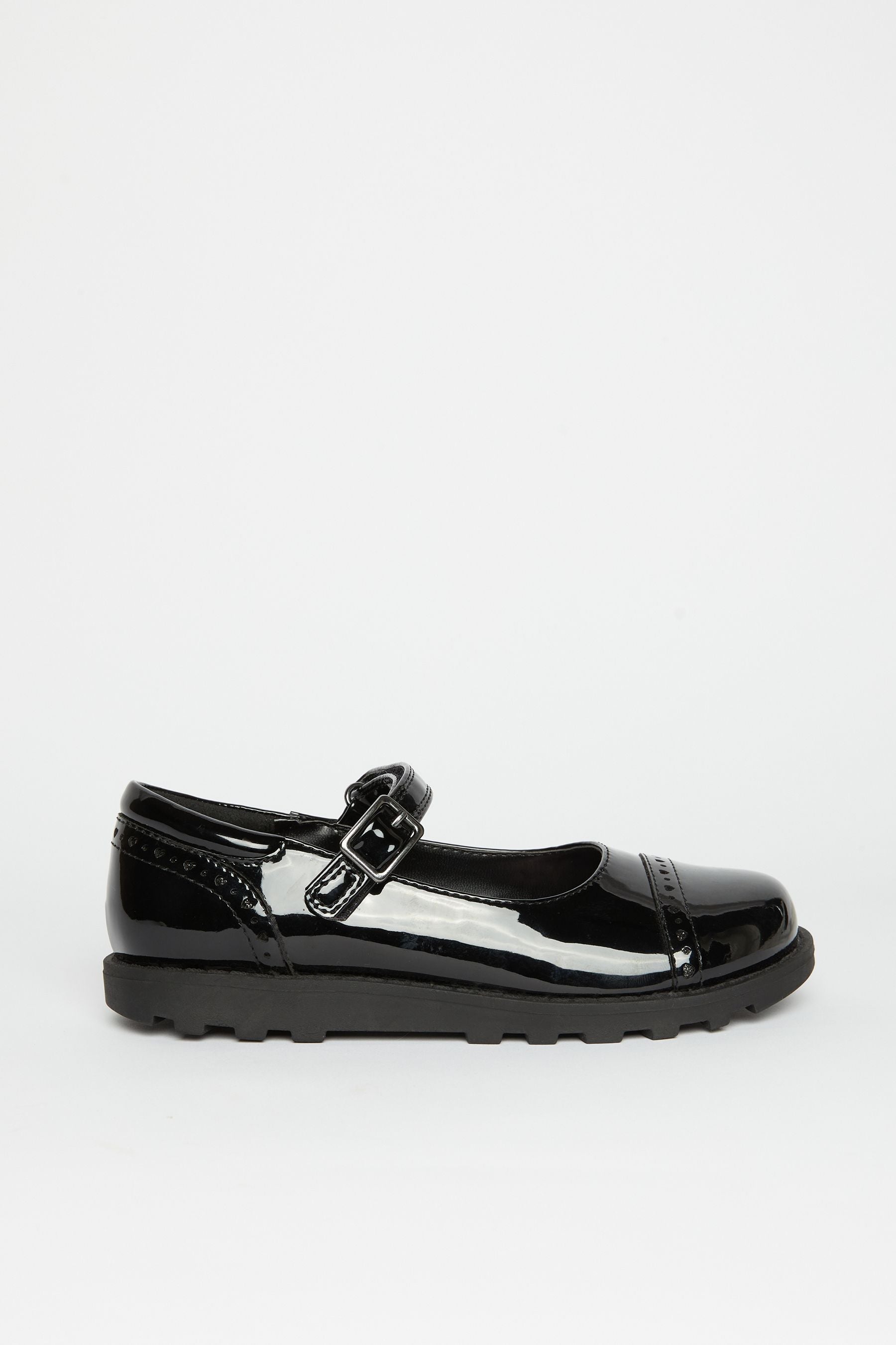 Black Chunky Mary Jane School Shoe