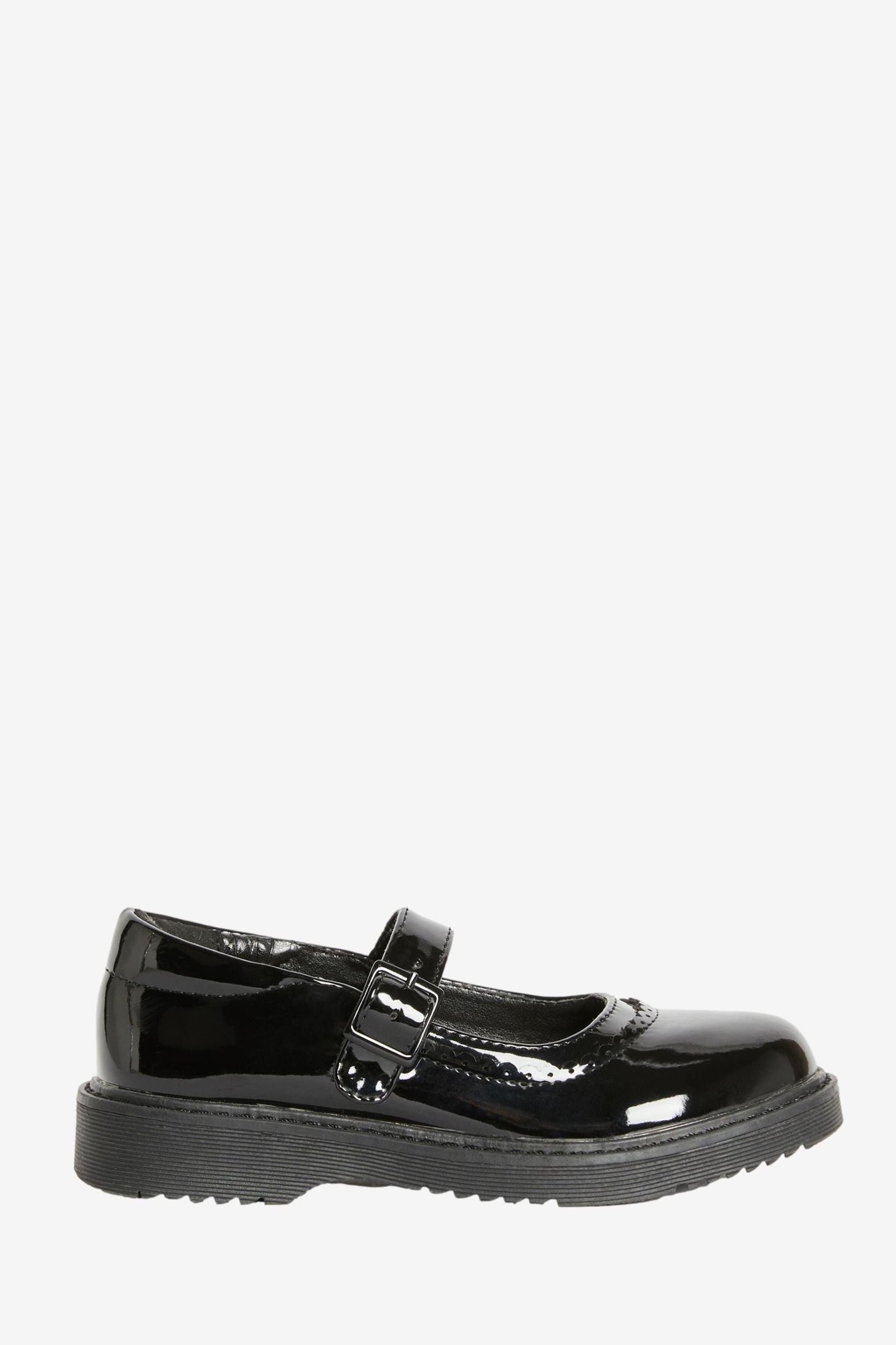 Black Chunky Mary Jane School Shoe