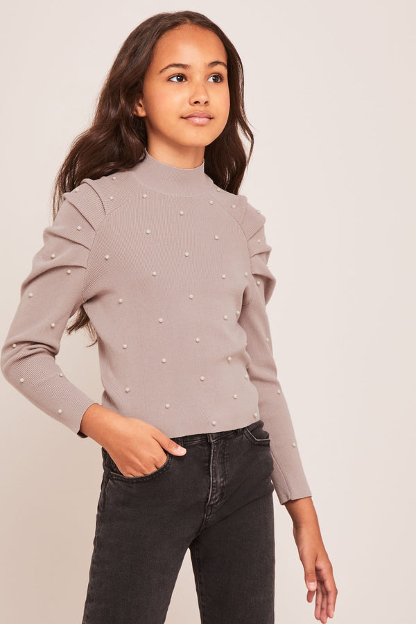 Neutral Pearl Detail Jumper