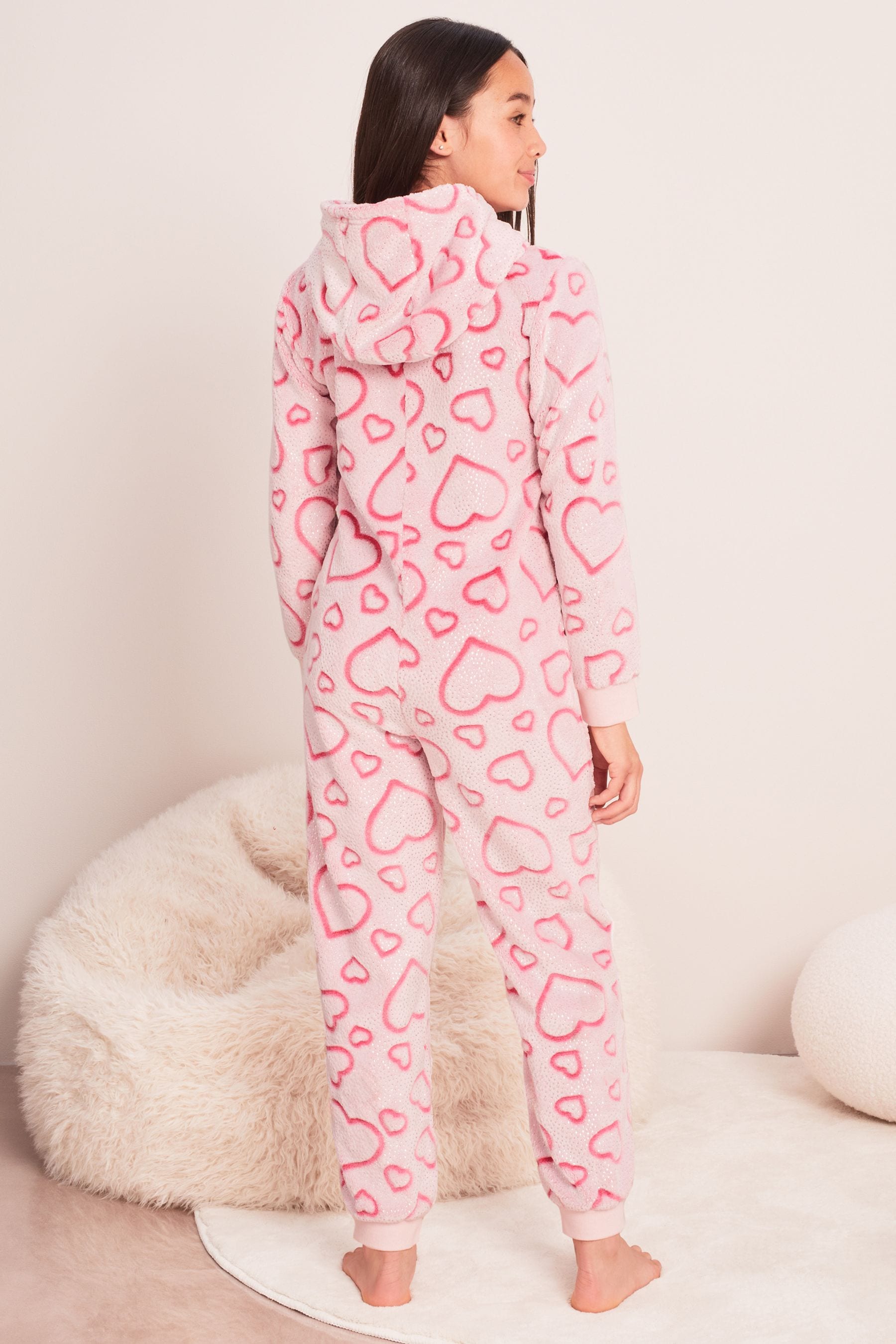 Pink Cosy Fleece All-In-One (From 3-16yrs)