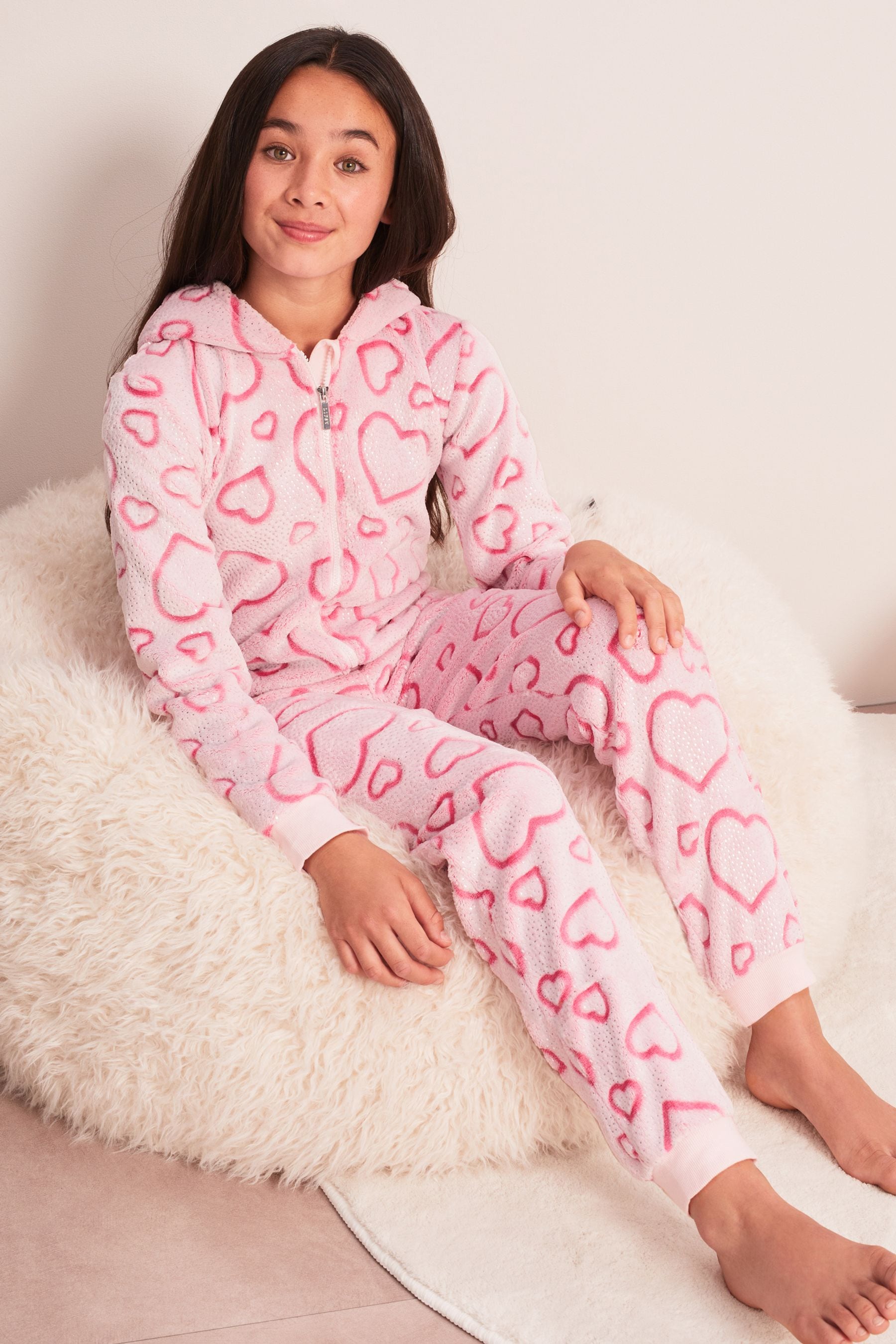 Pink Cosy Fleece All-In-One (From 3-16yrs)