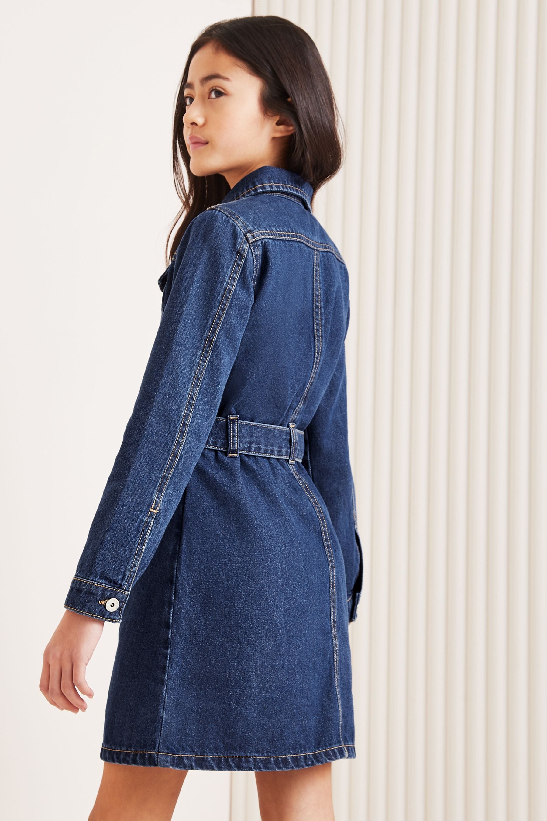 Lipsy Blue Denim Dress (2-16yrs)