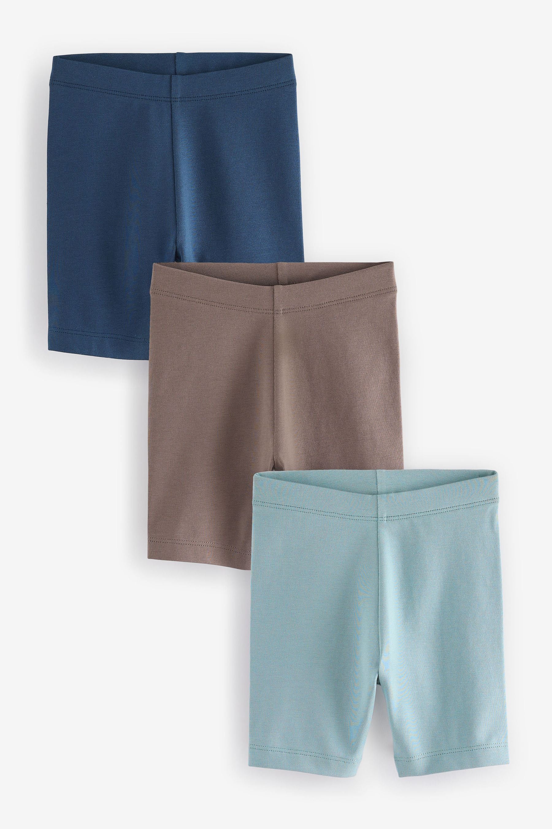 Khaki/Tan Cycling Shorts 3 Pack (3mths-7yrs)