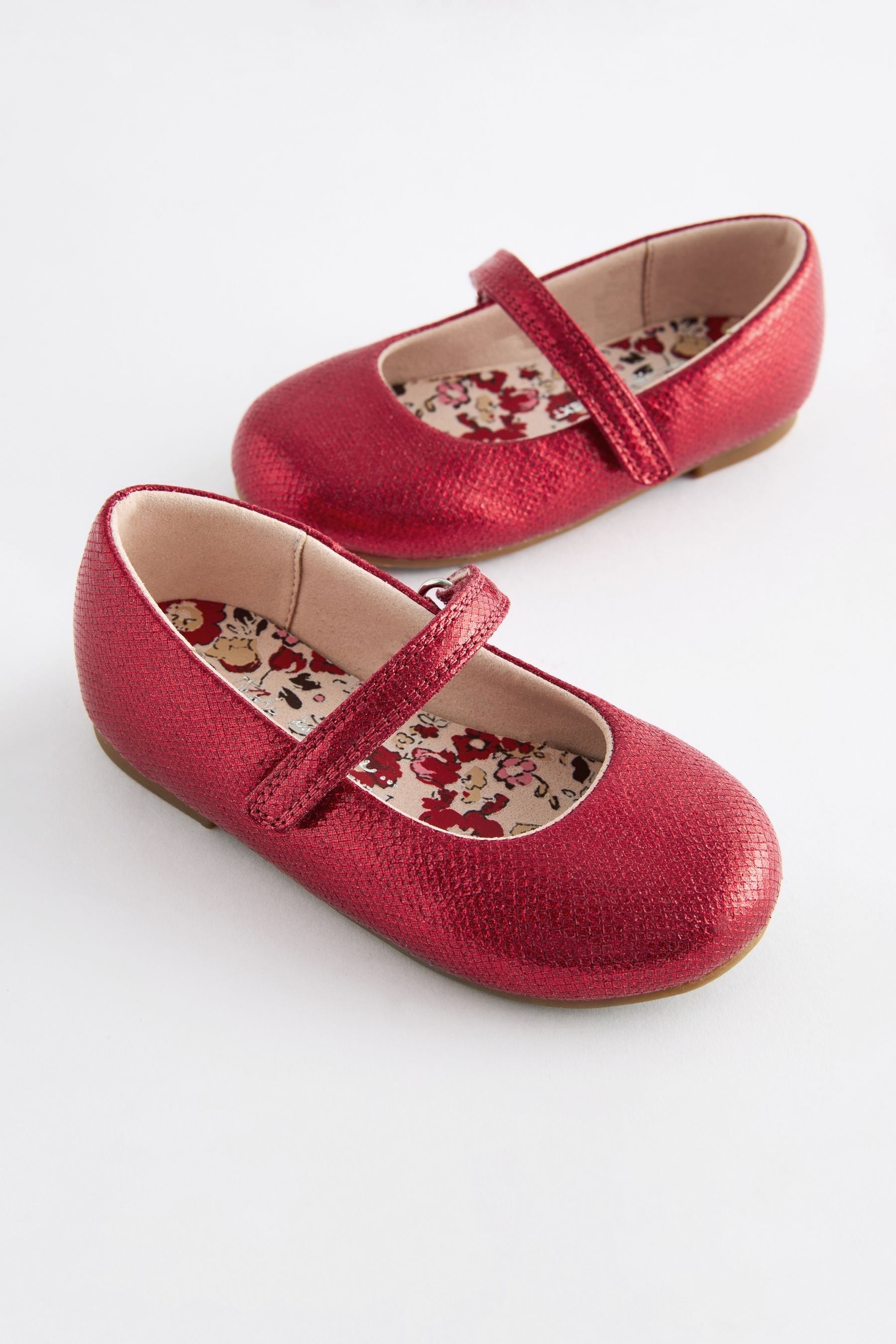 Red Standard Fit (F) Mary Jane Occasion Shoes