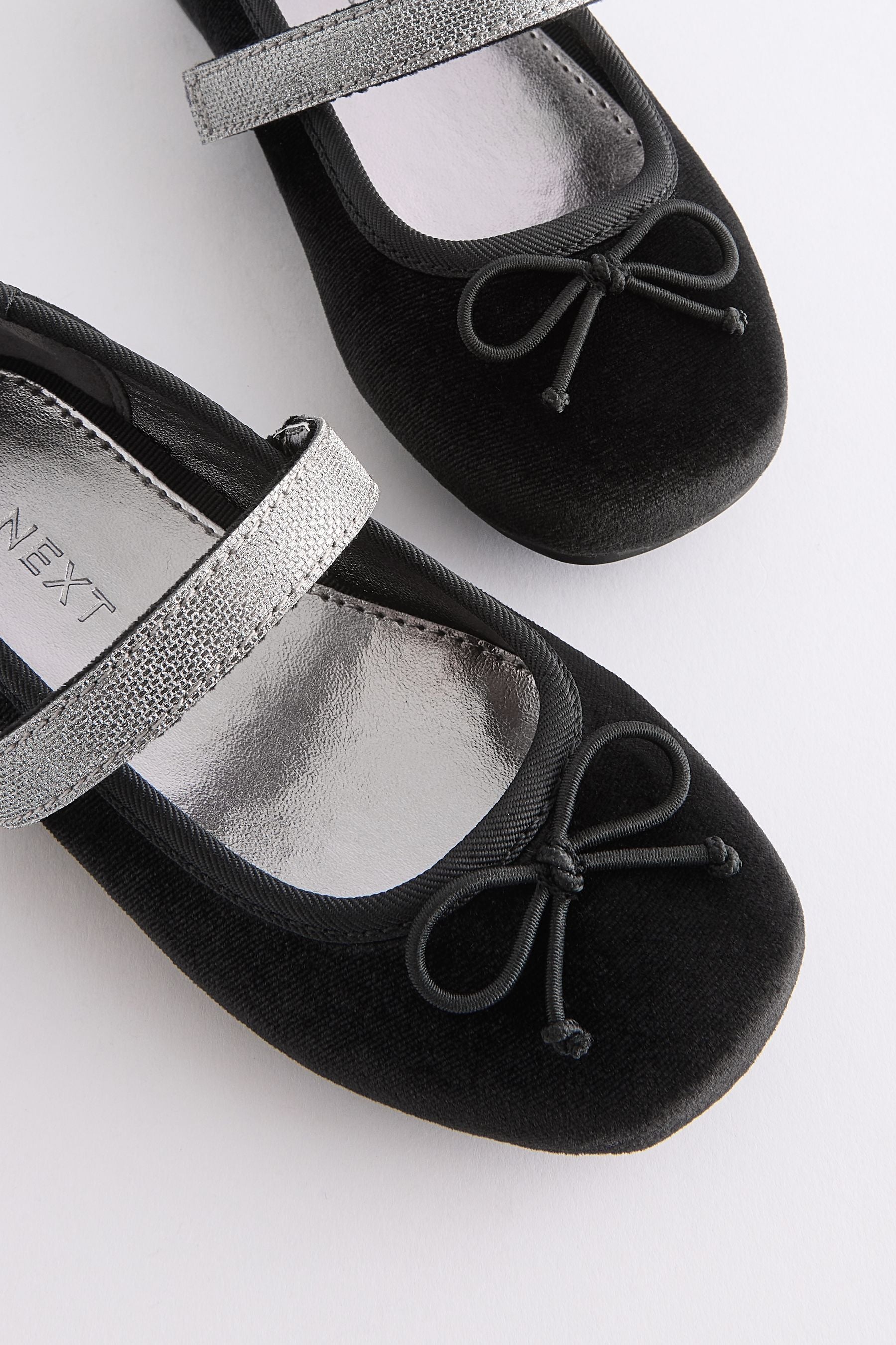 Black Velvet Ballet Occasion Shoes