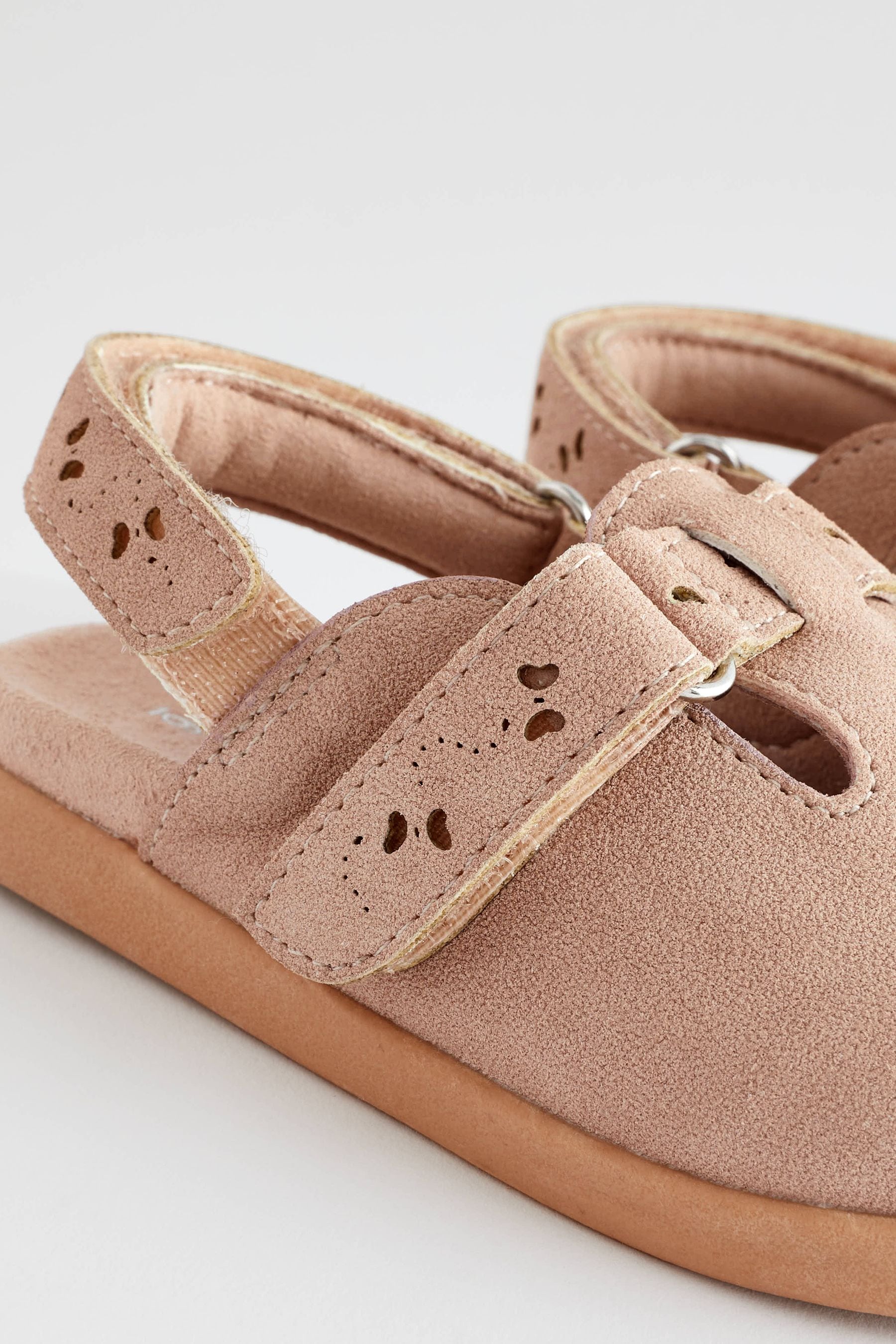 Pink Ankle Strap Buckle Detail Clogs