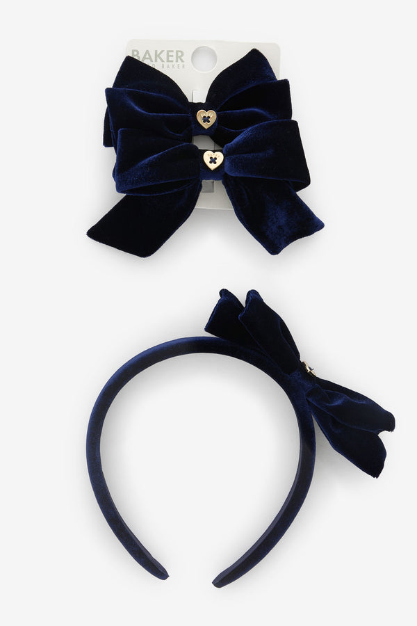 Baker by Ted Baker Girls Back to School Navy Three Piece Multipack