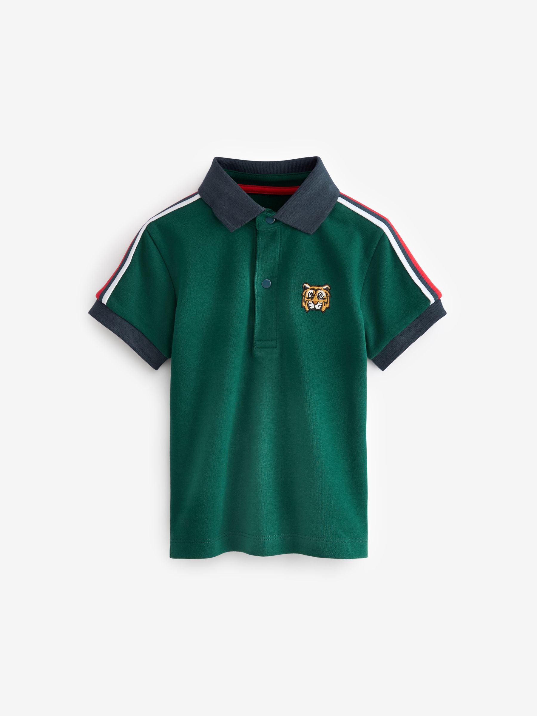 Green Tiger 100% Cotton Short Sleeve Polo Shirt (3mths-7yrs)