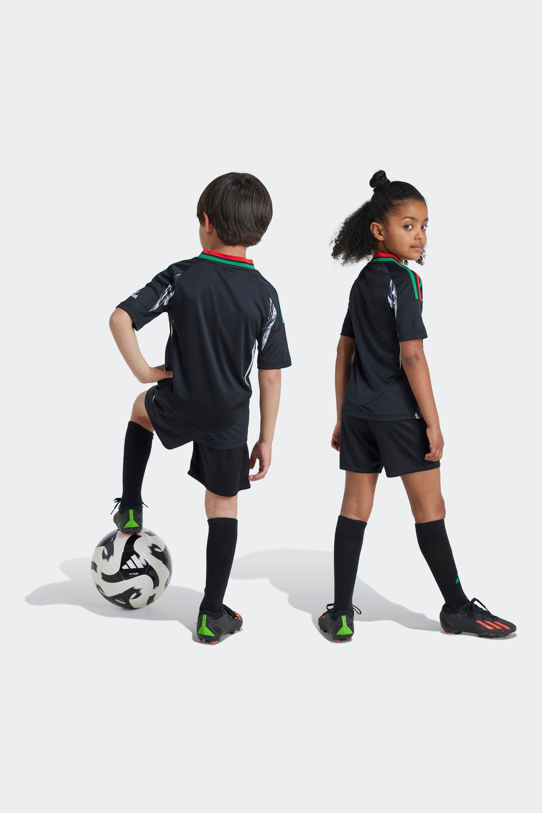 adidas Black Kids Arsenal 24/25 Away Mini Kit