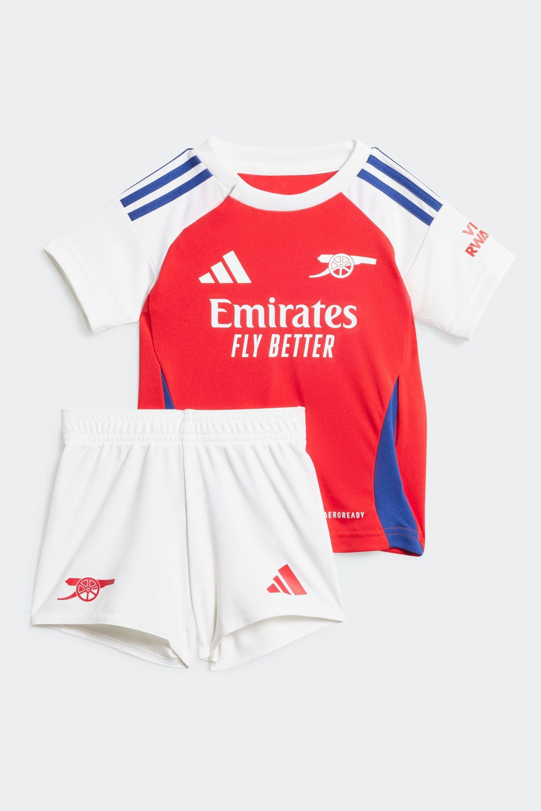 adidas Red/White Arsenal 24/25 Baby Kids Home Kit