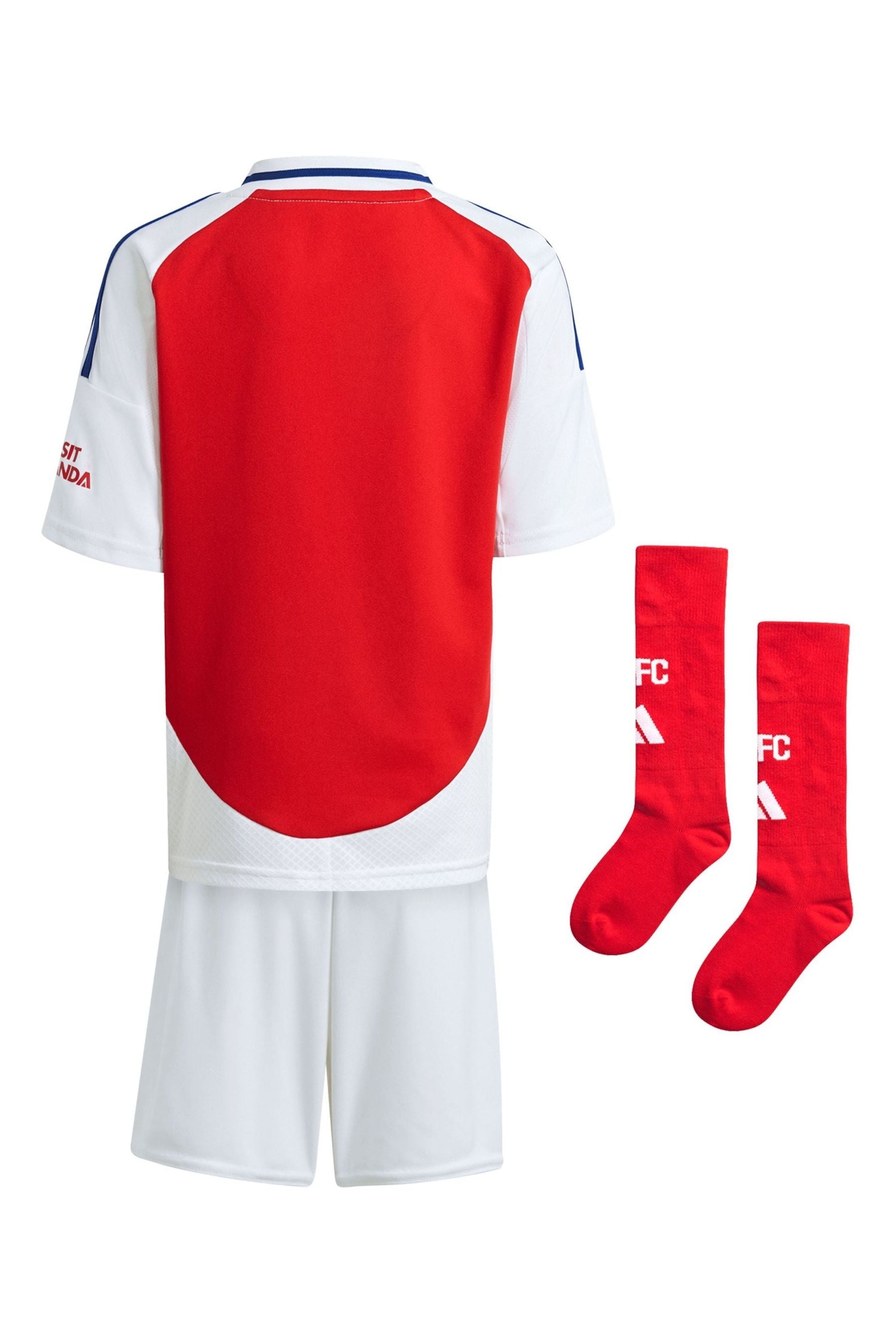 adidas Red/White Kids Arsenal 24/25 Home Mini Kit