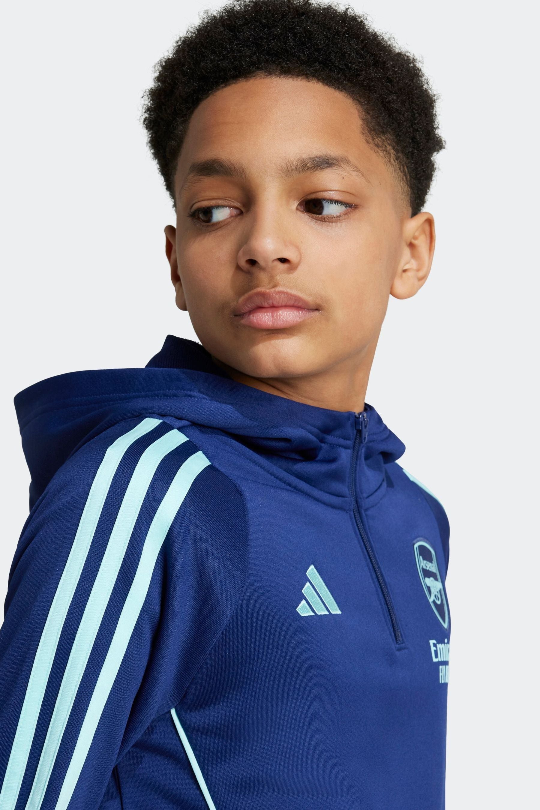 adidas Navy Kids Arsenal Tiro 24 Training Hoodie