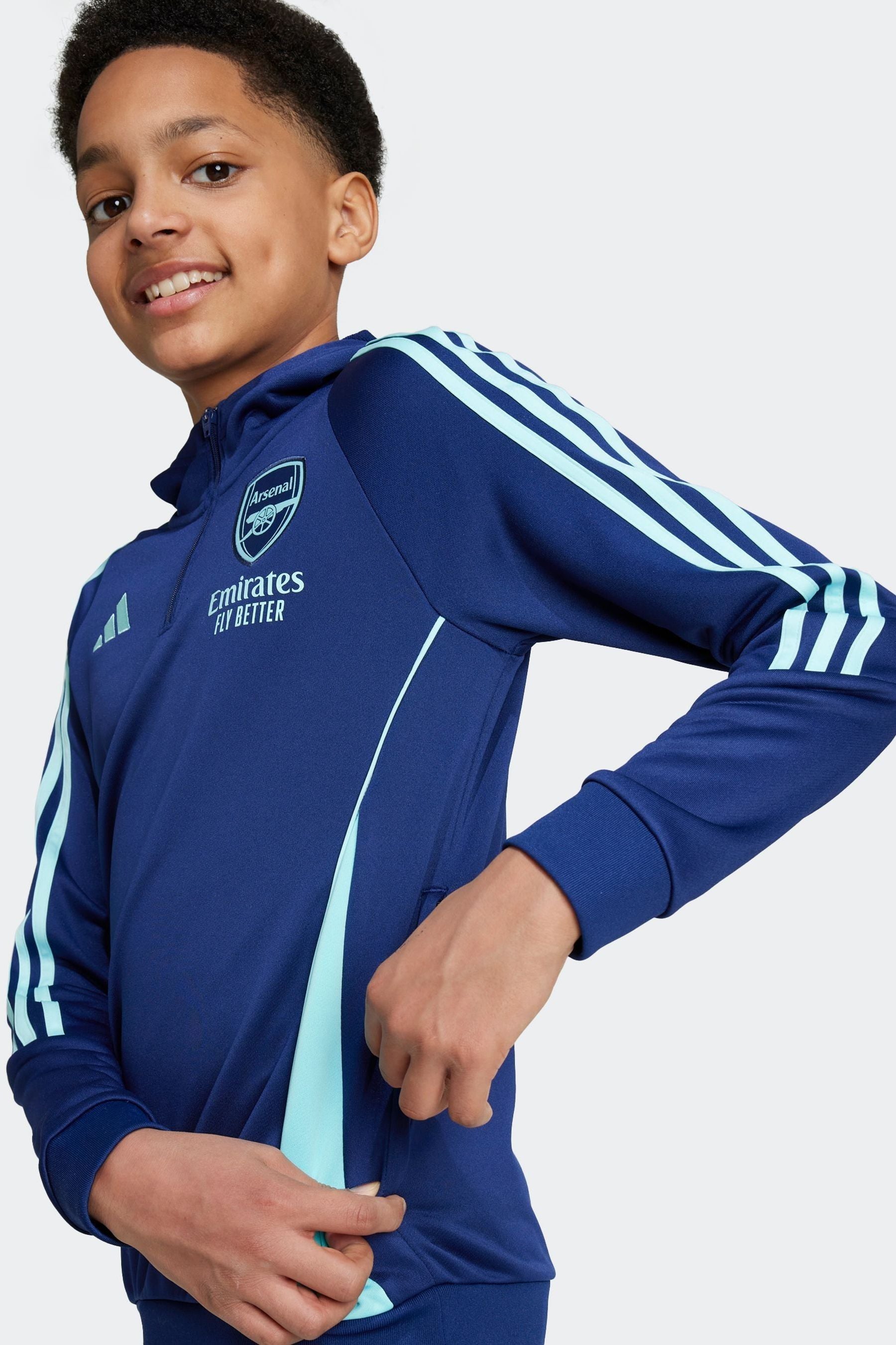 adidas Navy Kids Arsenal Tiro 24 Training Hoodie