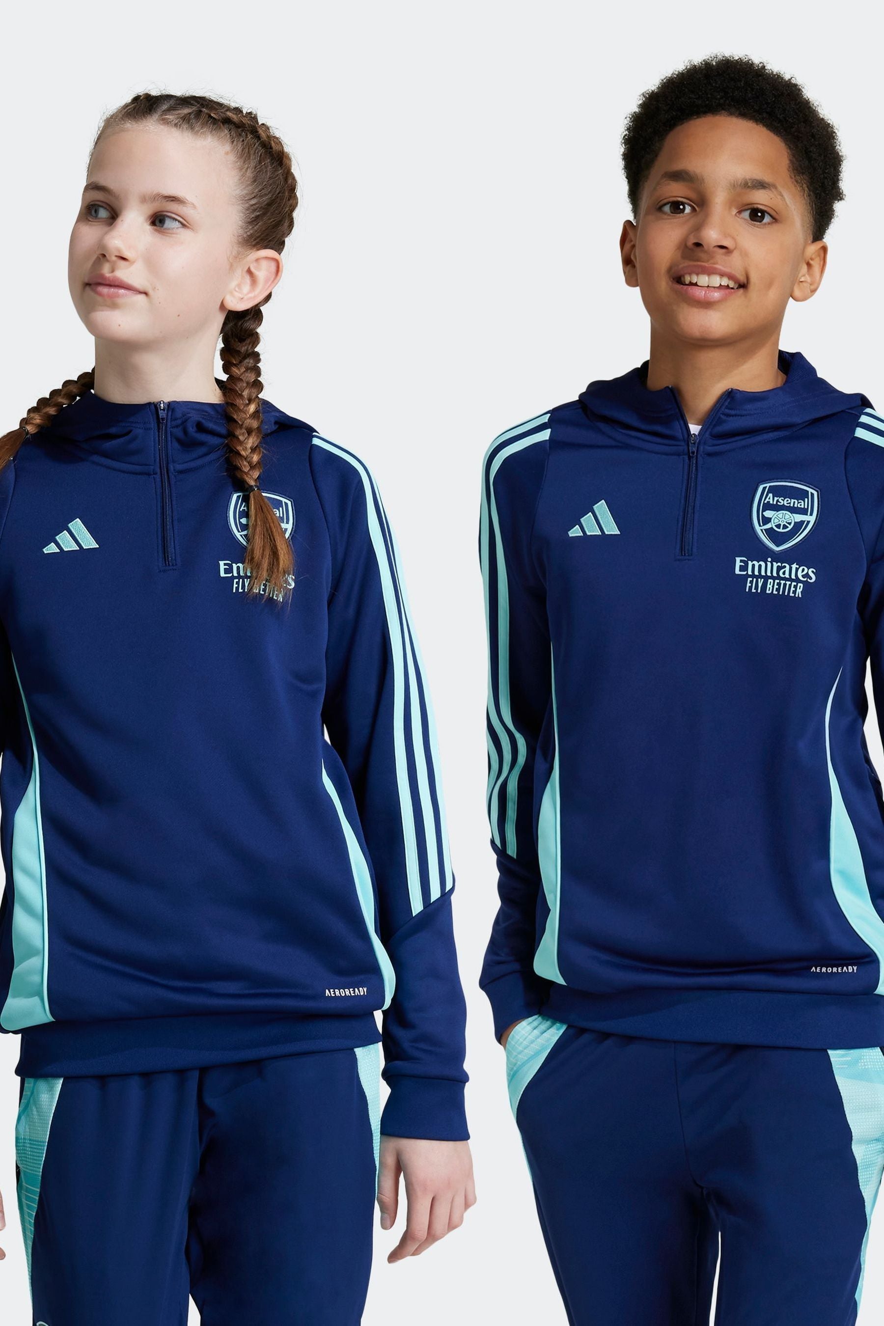 adidas Navy Kids Arsenal Tiro 24 Training Hoodie