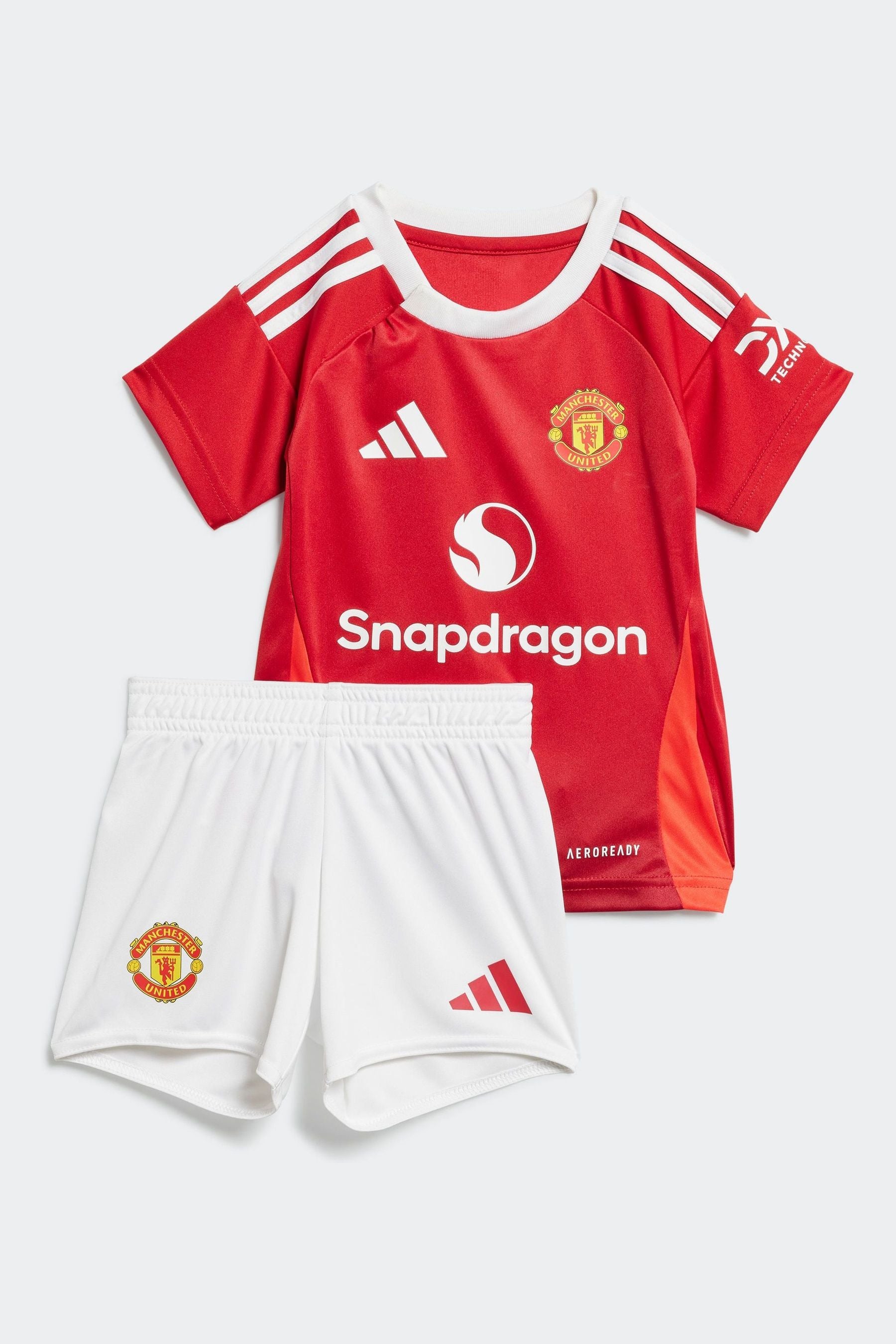 adidas Red Kids Manchester United 24/25 Home Baby Kit