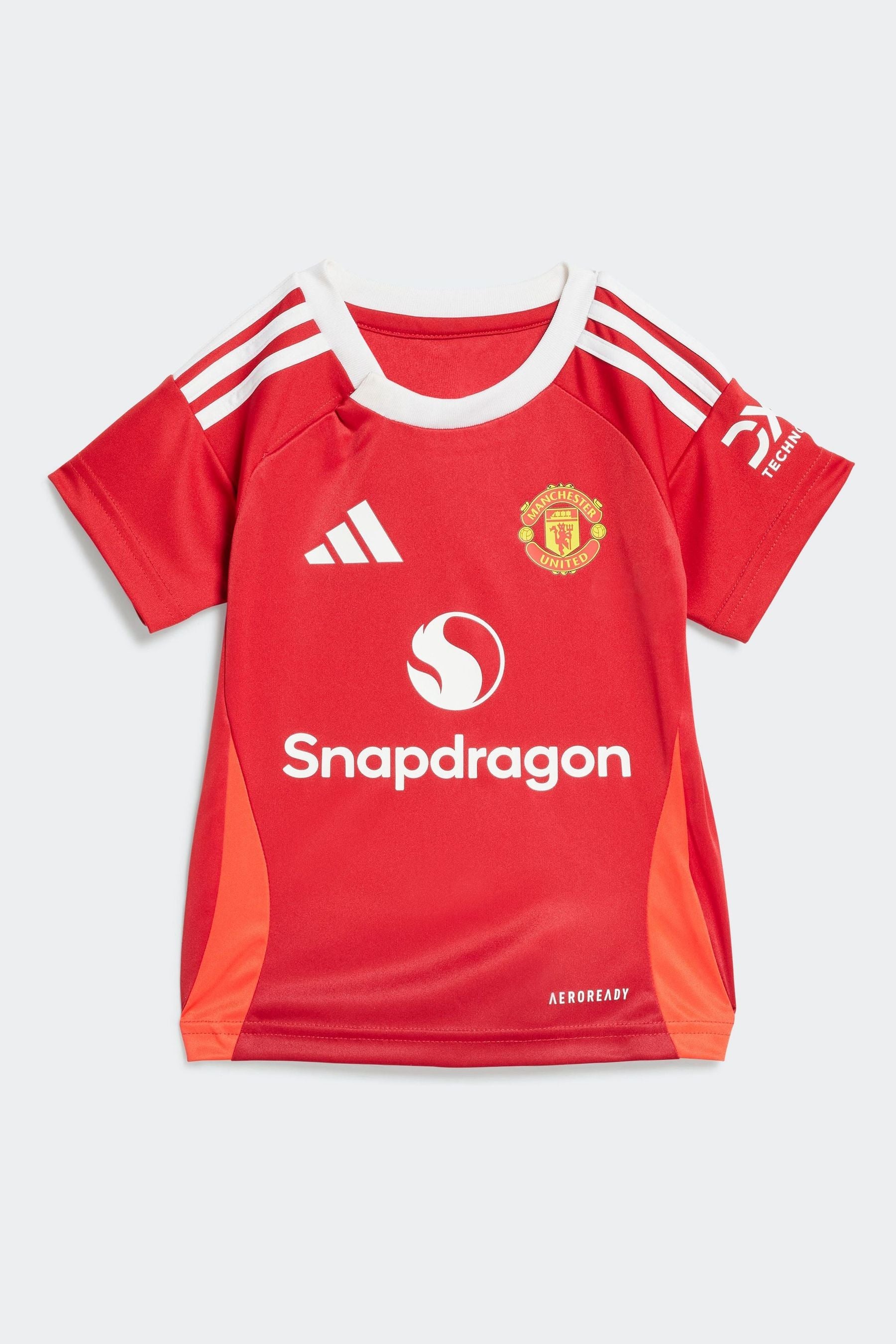 adidas Red Kids Manchester United 24/25 Home Baby Kit