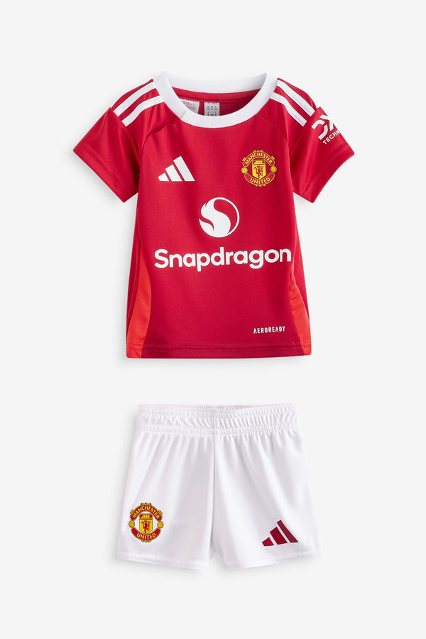 adidas Red Kids Manchester United 24/25 Home Baby Kit