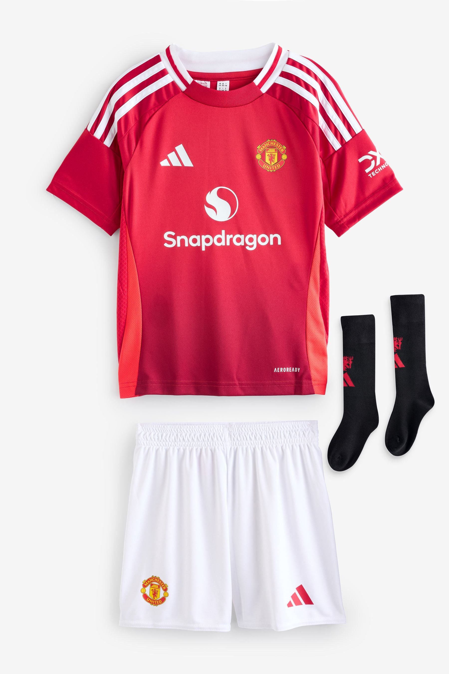 adidas Red Kids Mini Manchester United 24/25 Home Kit Set