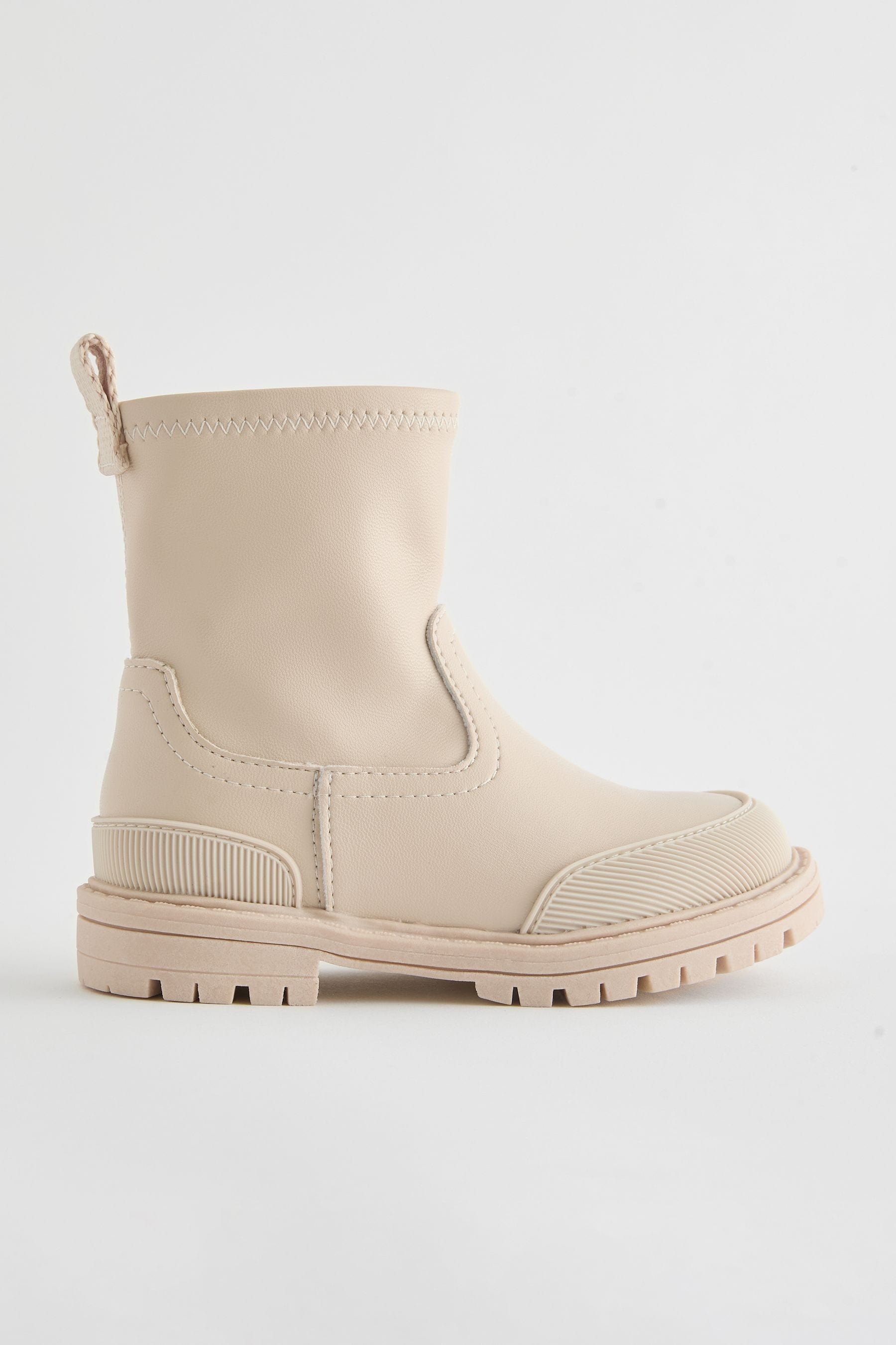 Neutral White Sock Boots