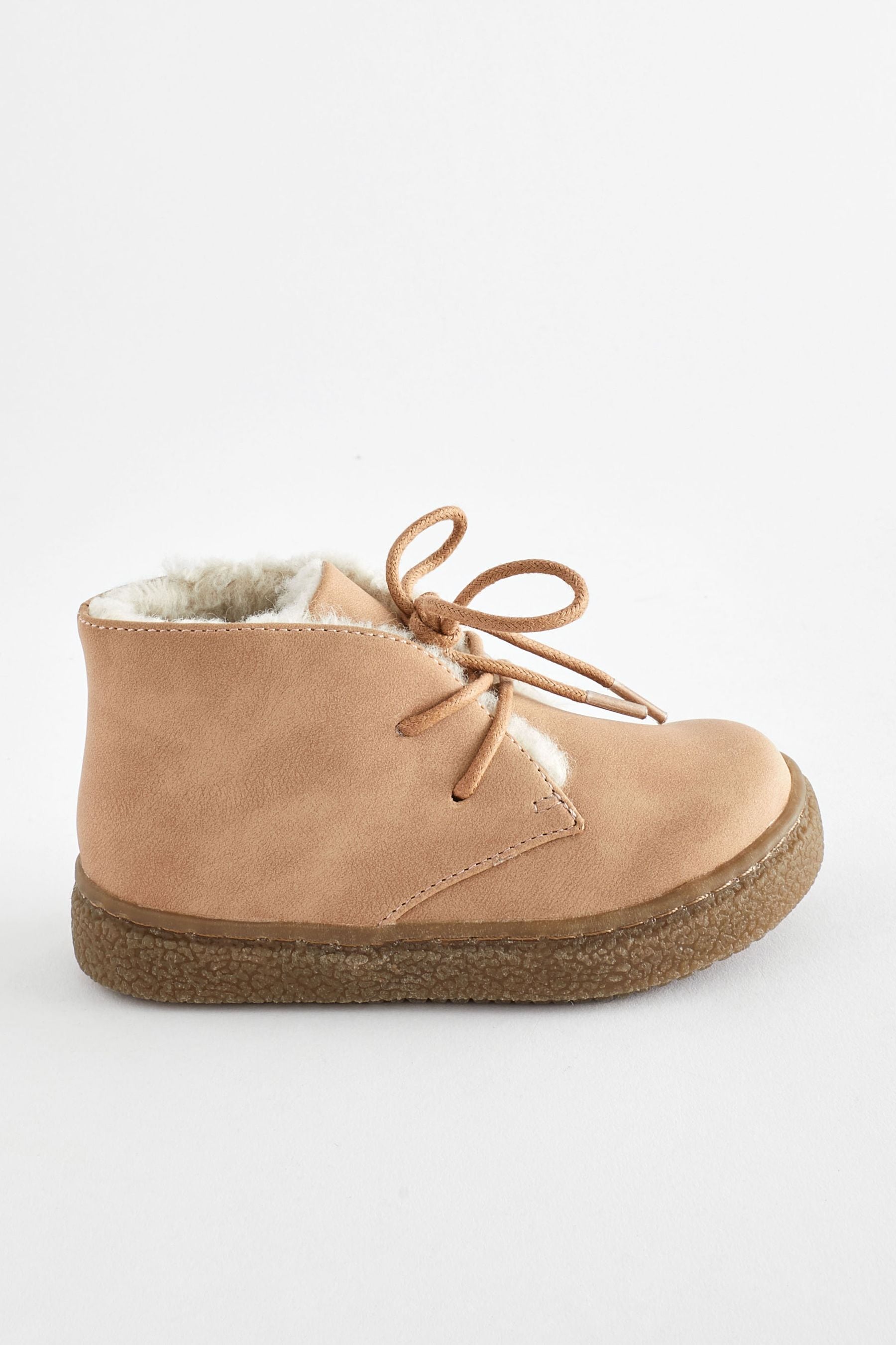 Neutral/Tan Faux Fur Lined Cupsole Boots