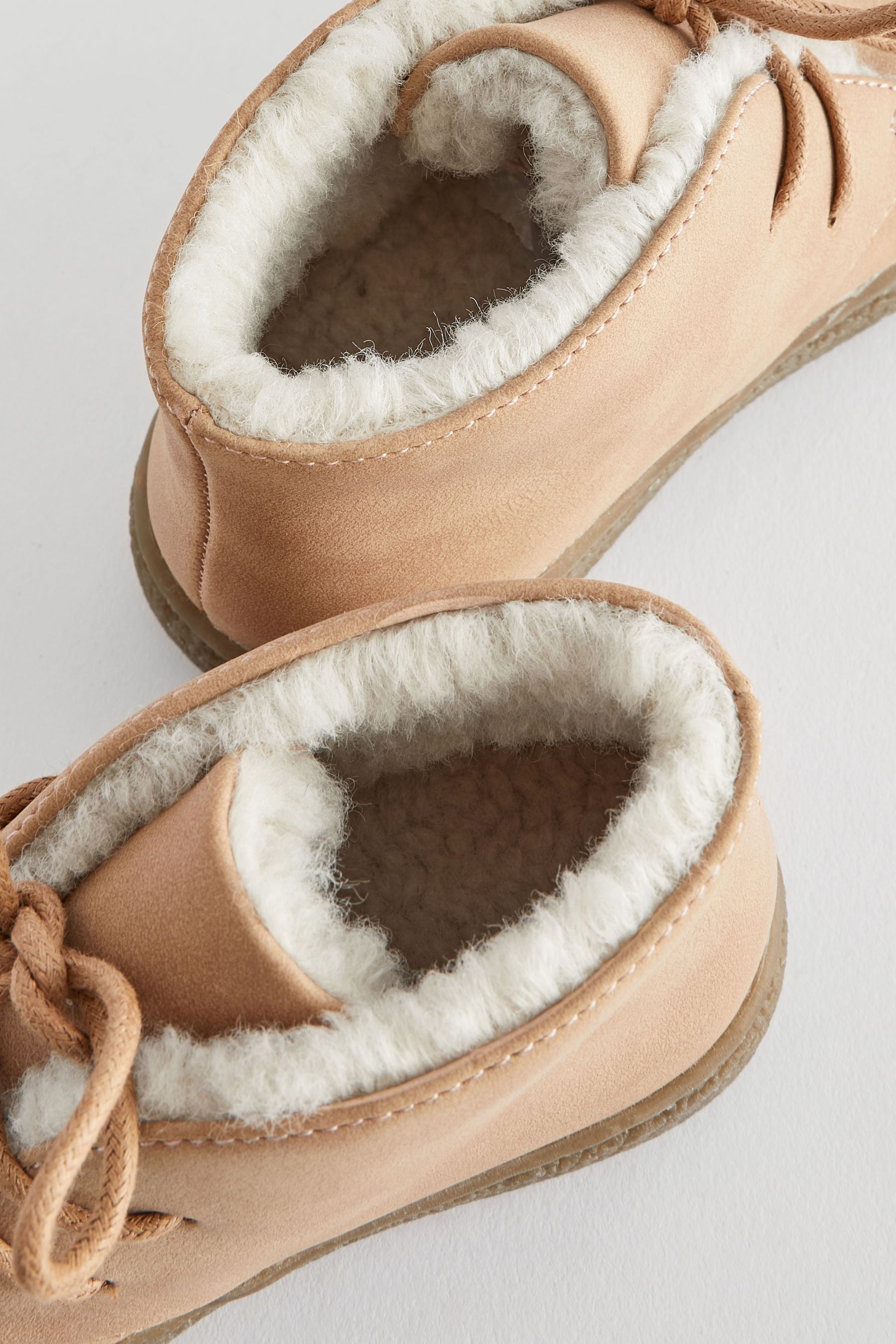 Neutral/Tan Faux Fur Lined Cupsole Boots