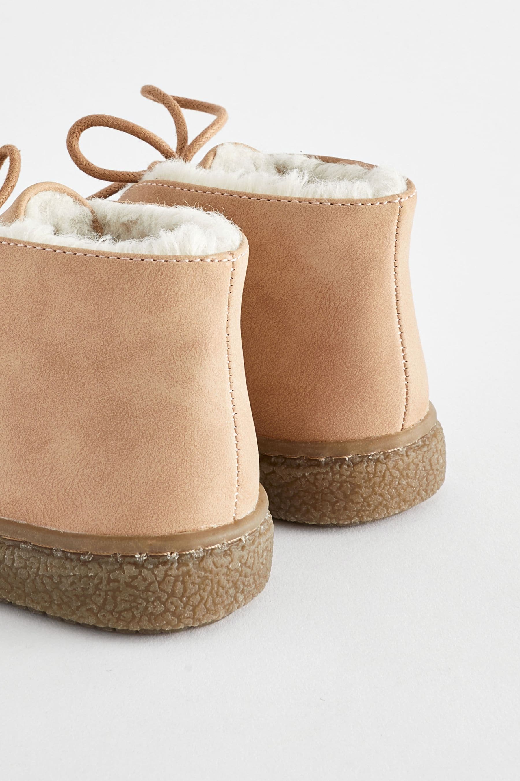 Neutral/Tan Faux Fur Lined Cupsole Boots