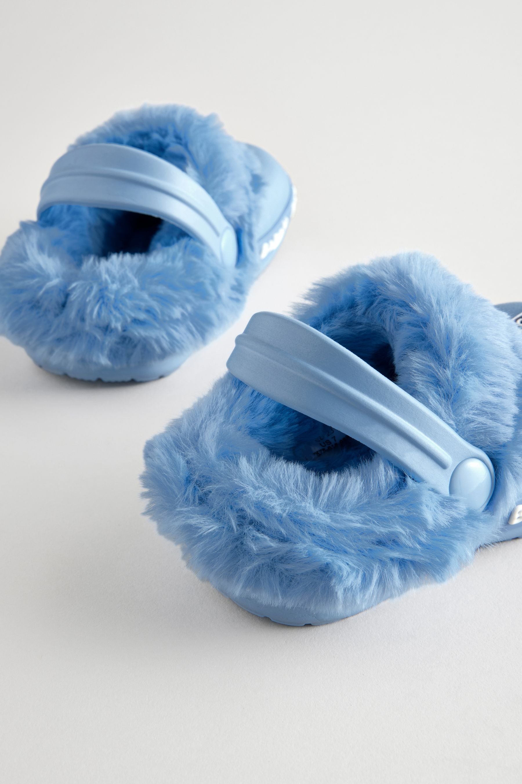 Blue Bluey Faux Fur Lined Clog Slippers