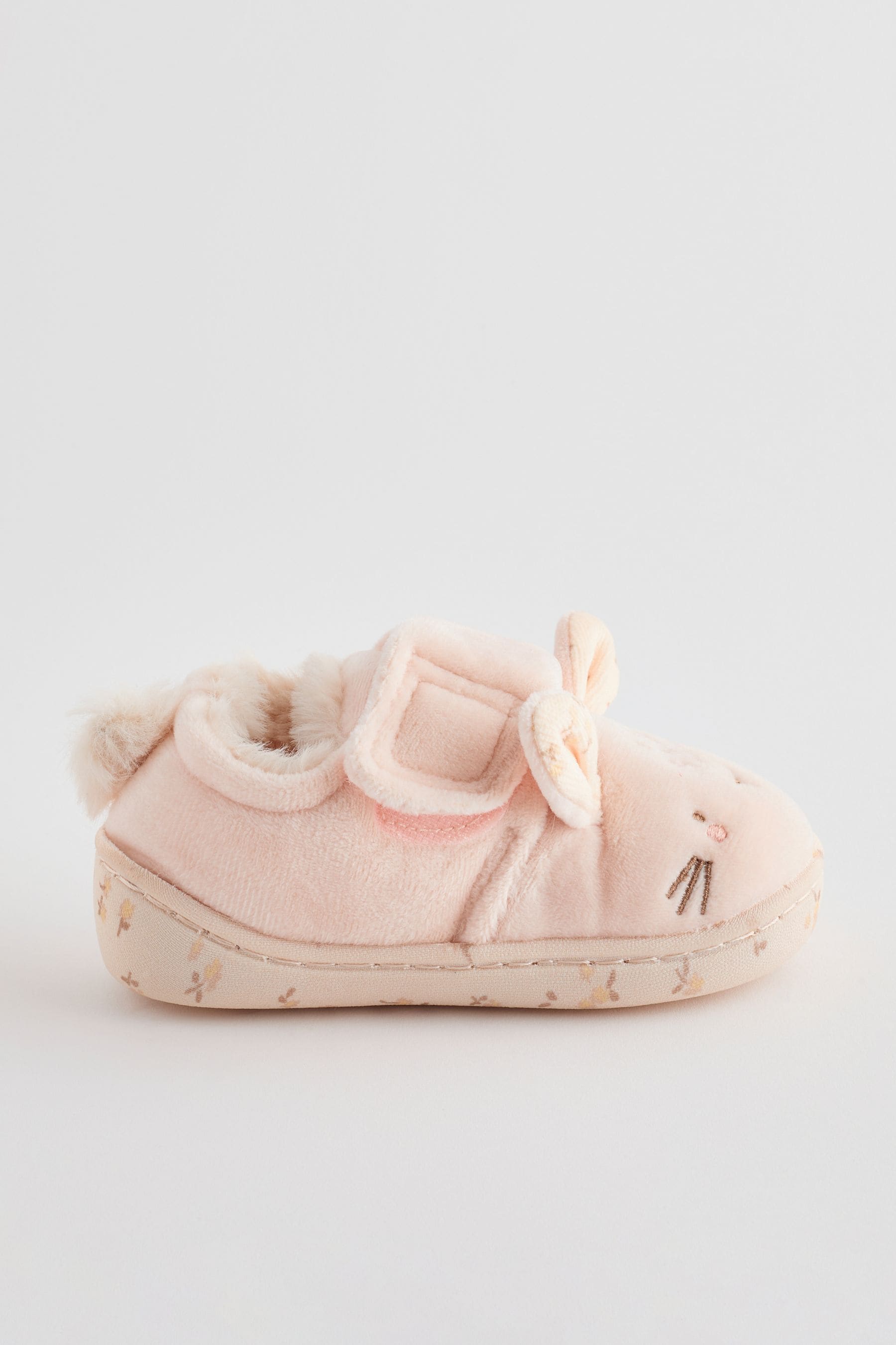 Neutral Cream Bunny Cupsole Slippers