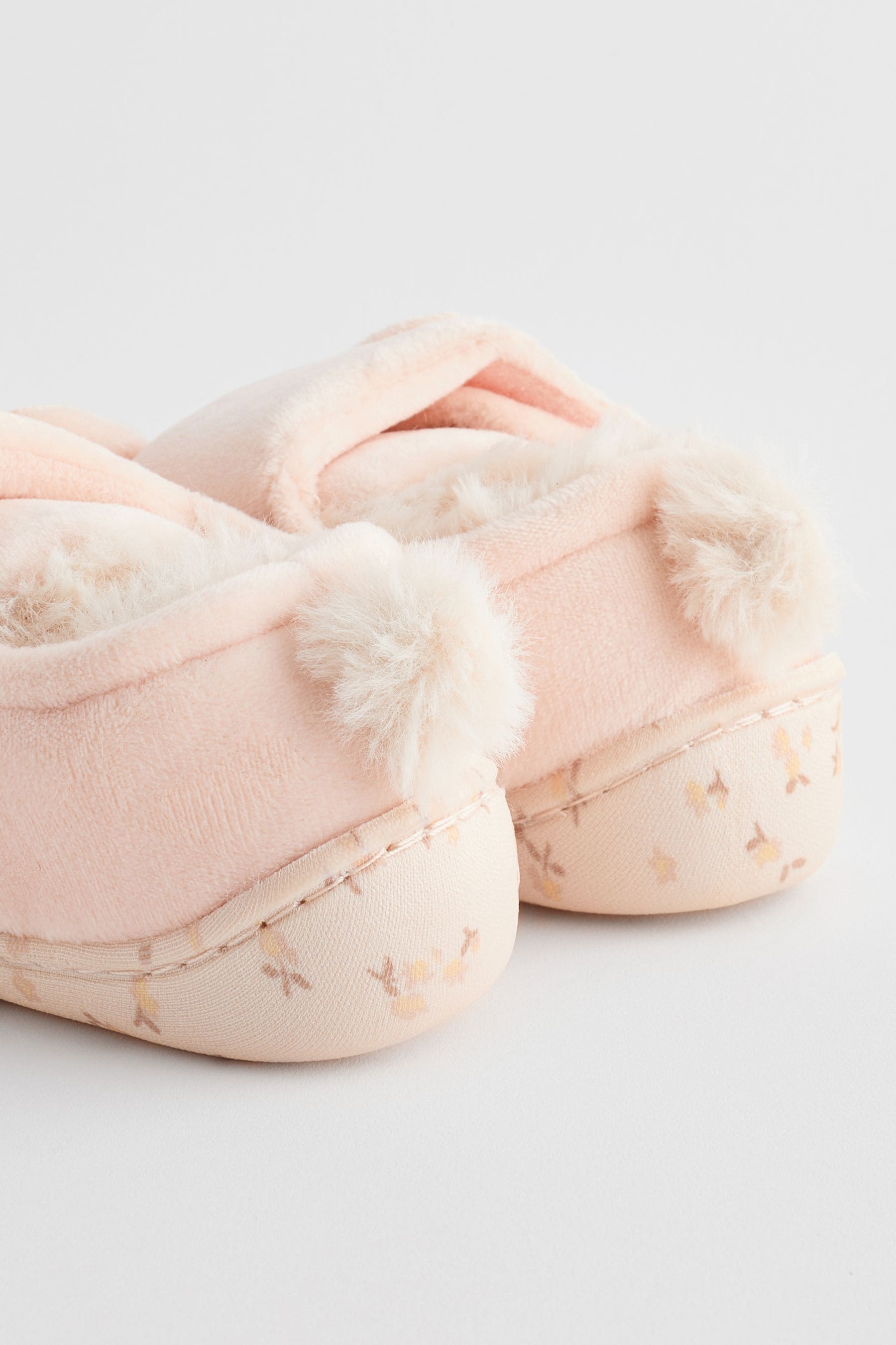 Neutral Cream Bunny Cupsole Slippers