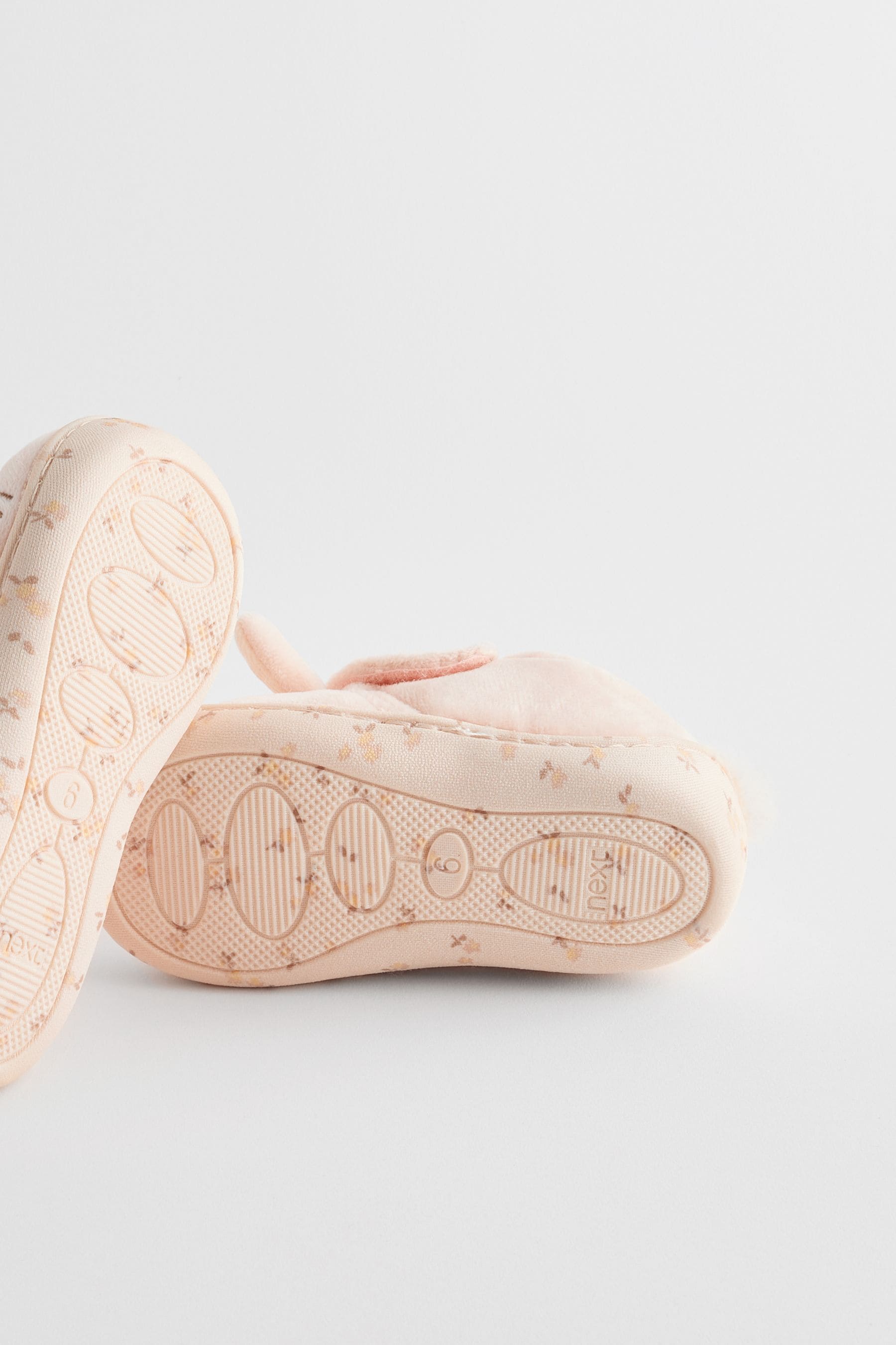 Neutral Cream Bunny Cupsole Slippers