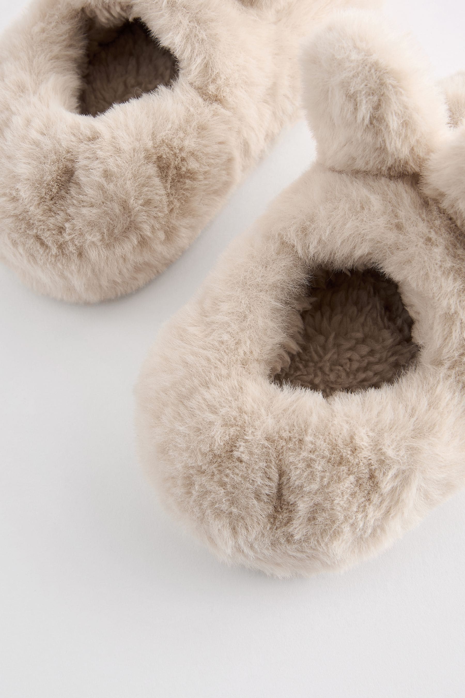 Neutral Bunny Slippers