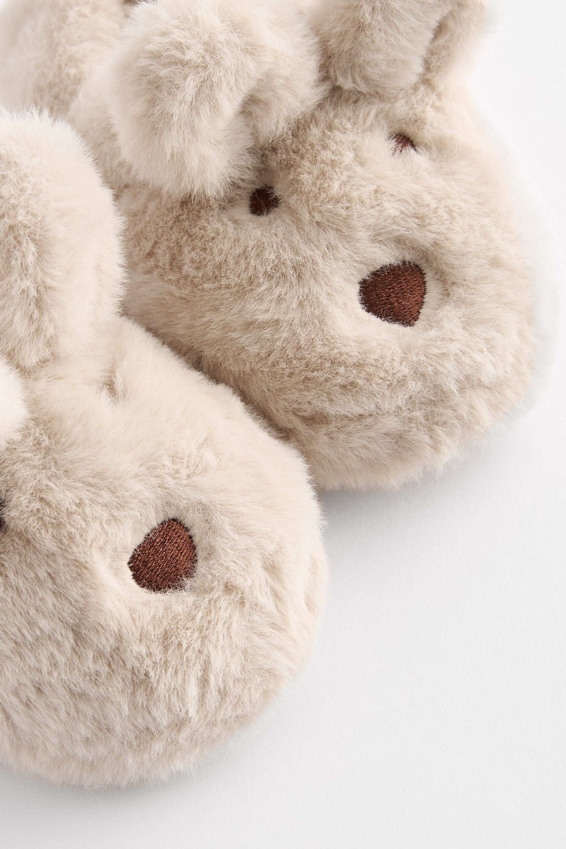 Neutral Bunny Slippers