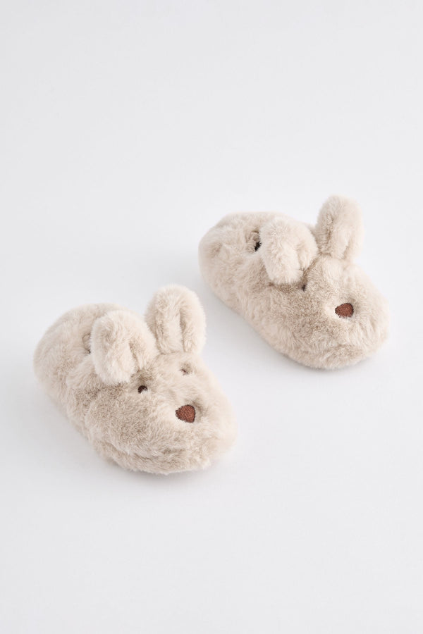 Neutral Bunny Slippers