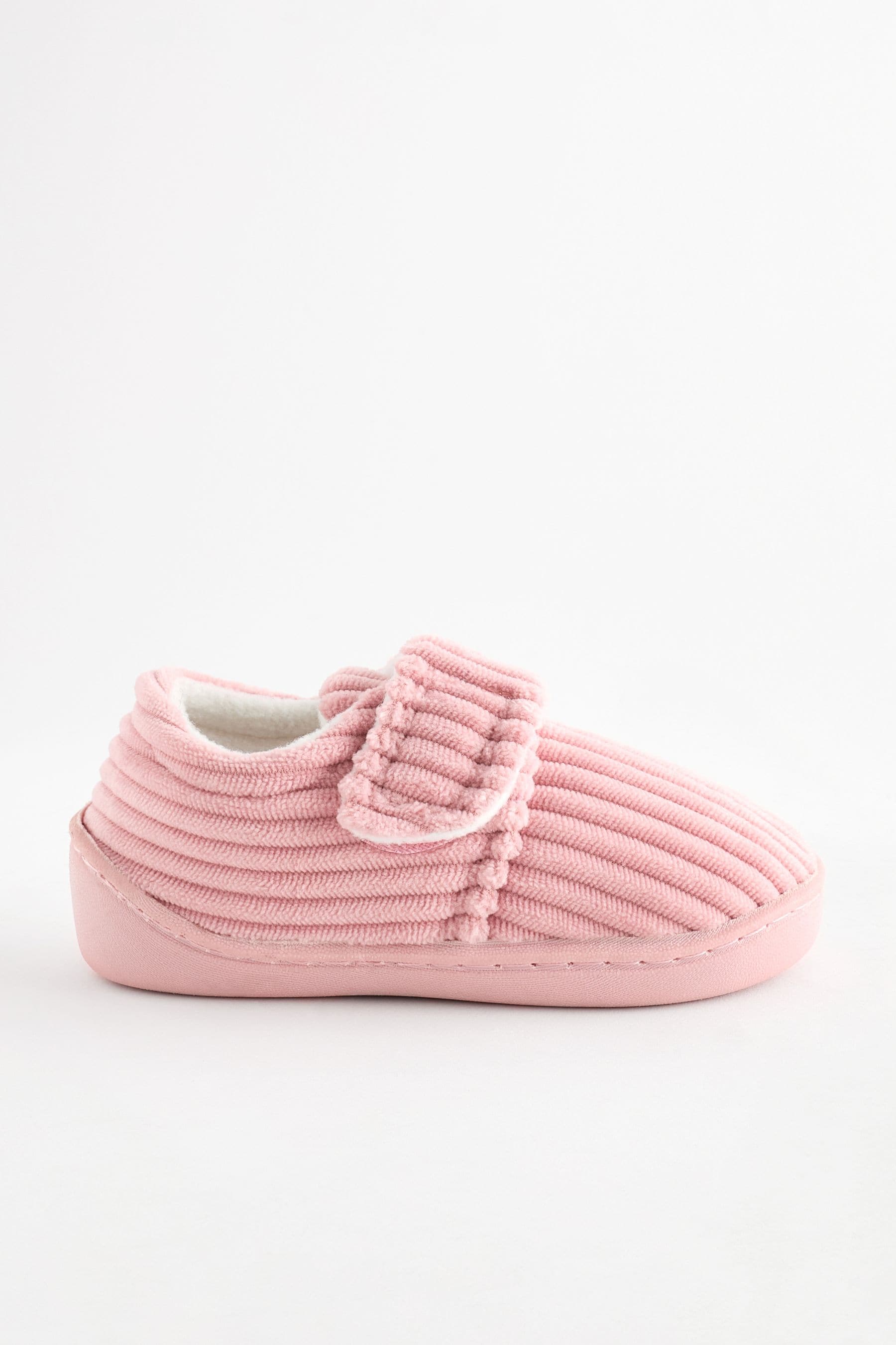 Pink Cord Cupsole Slippers