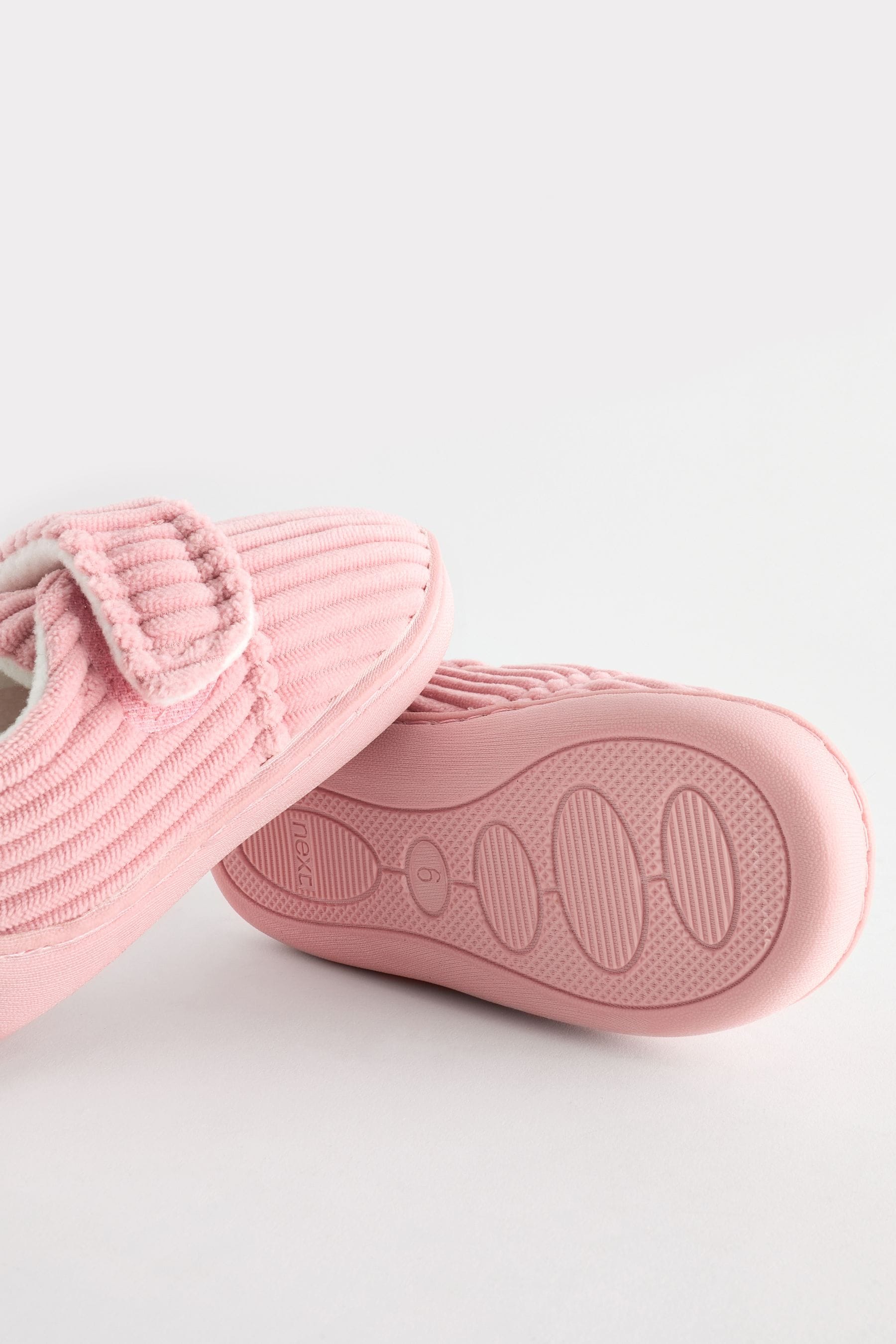 Pink Cord Cupsole Slippers