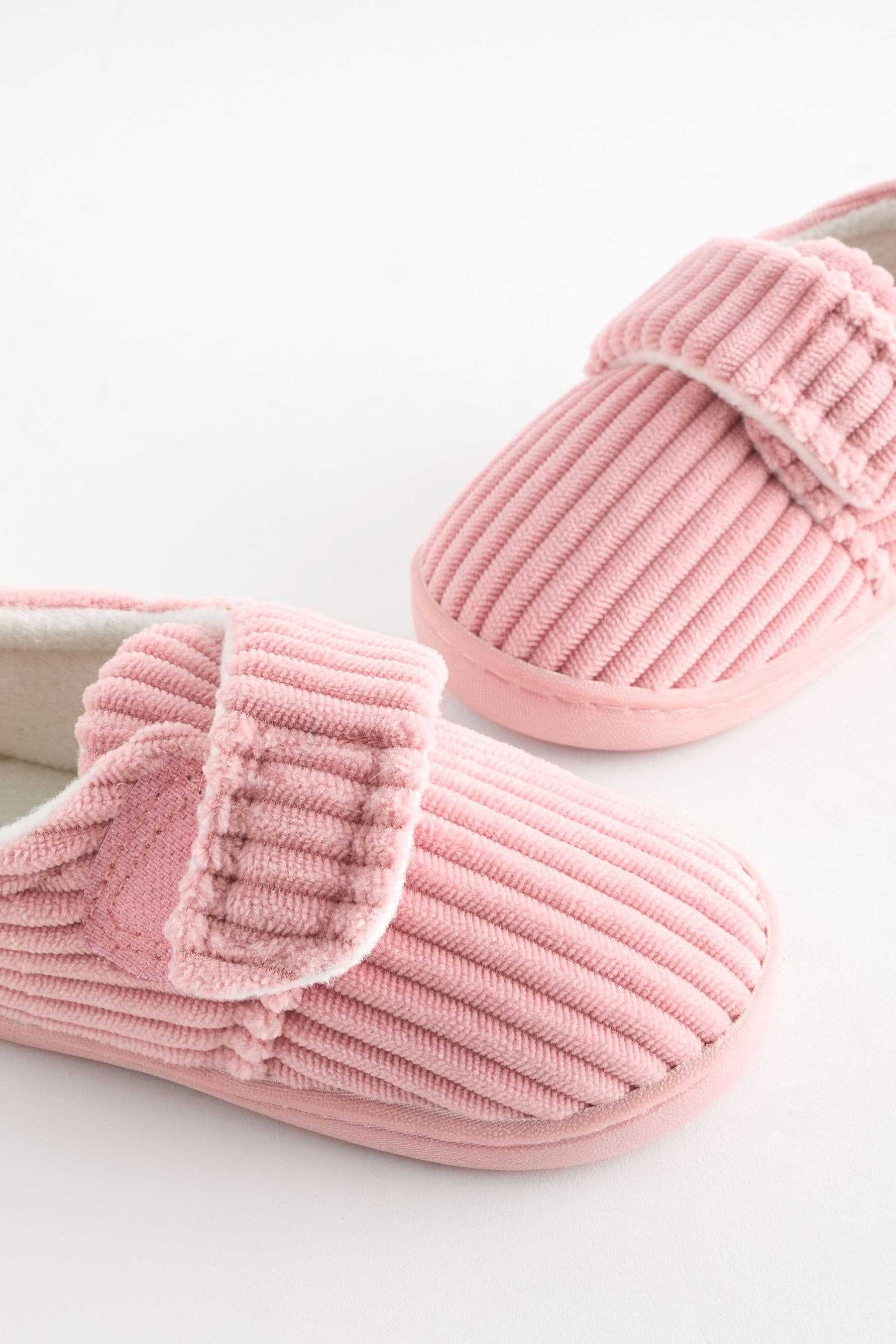 Pink Cord Cupsole Slippers