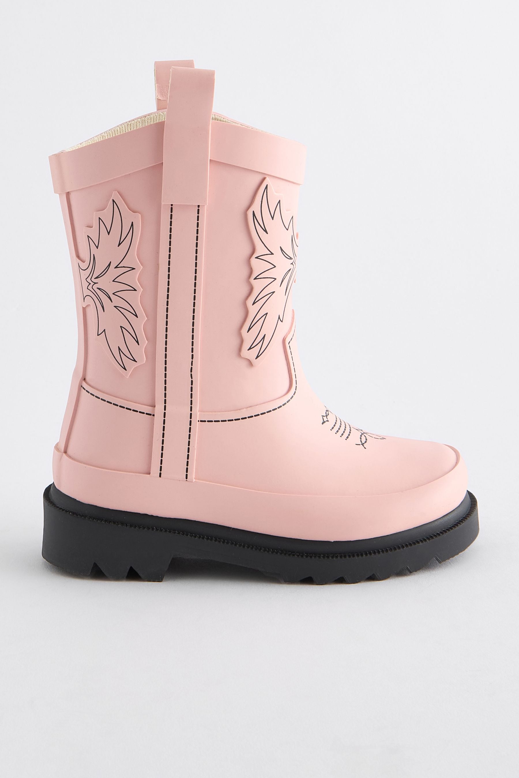 Pink Western Wellies