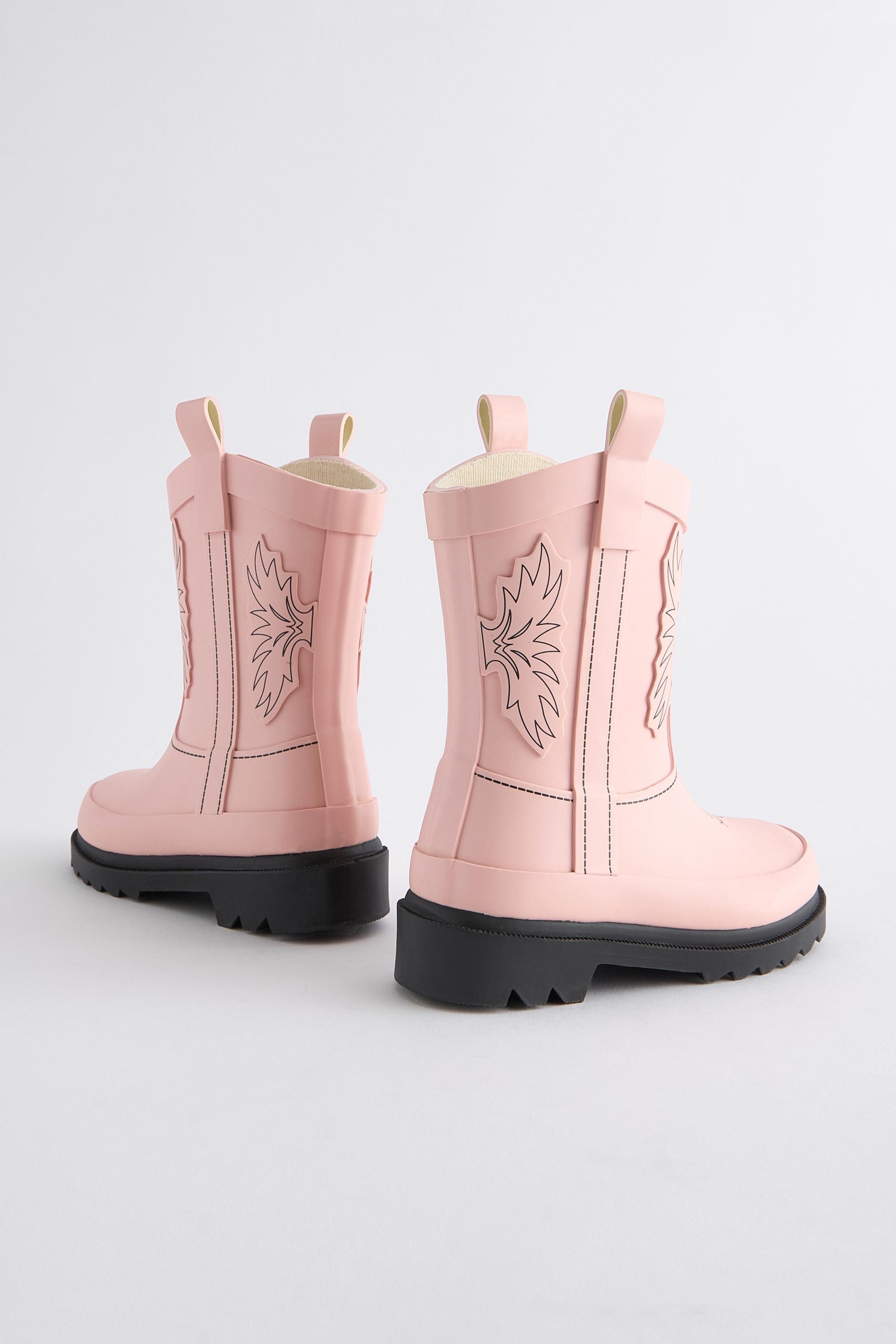 Pink Western Wellies