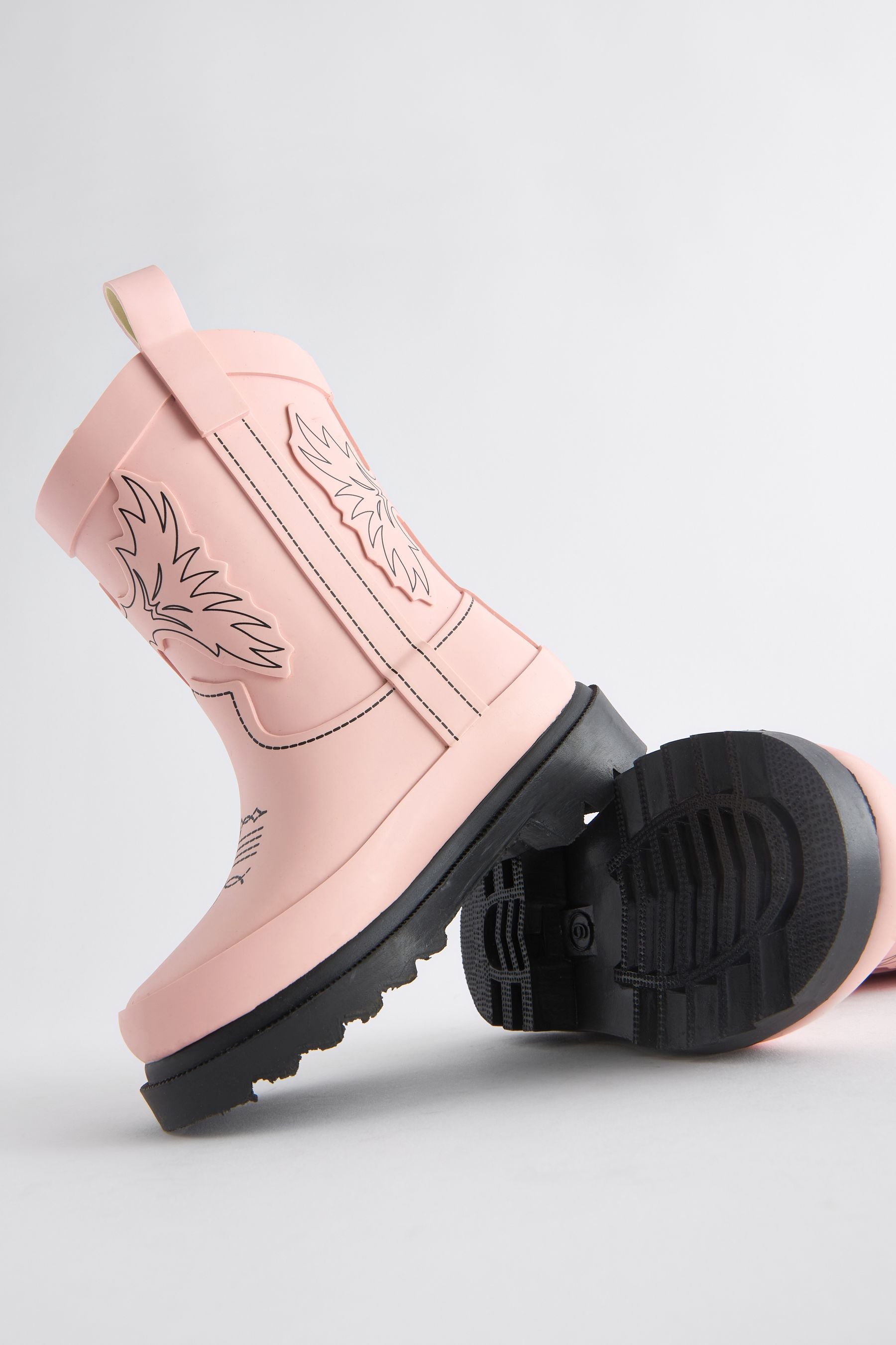 Pink Western Wellies