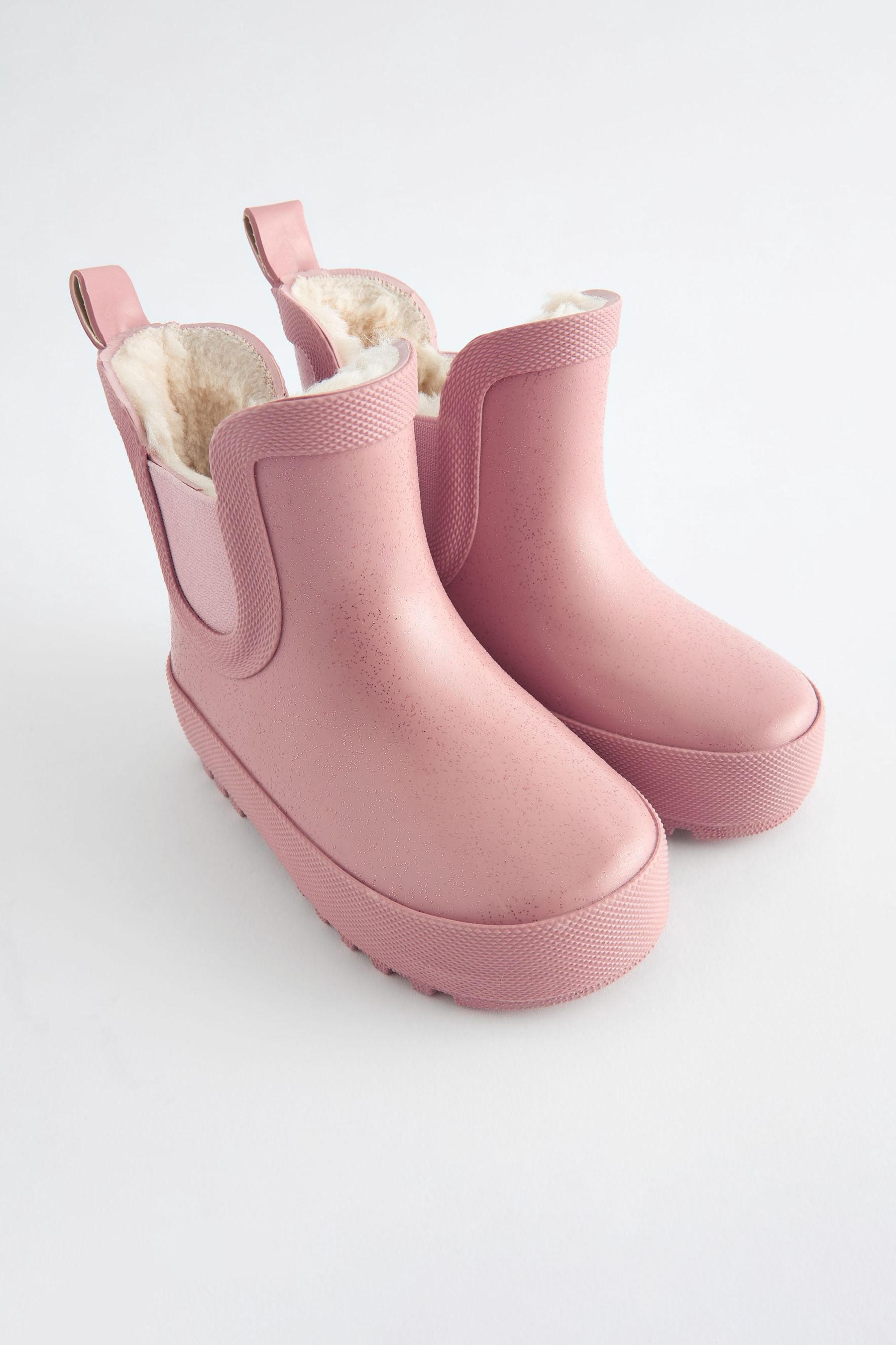 Pink Glitter Chelsea Wellies