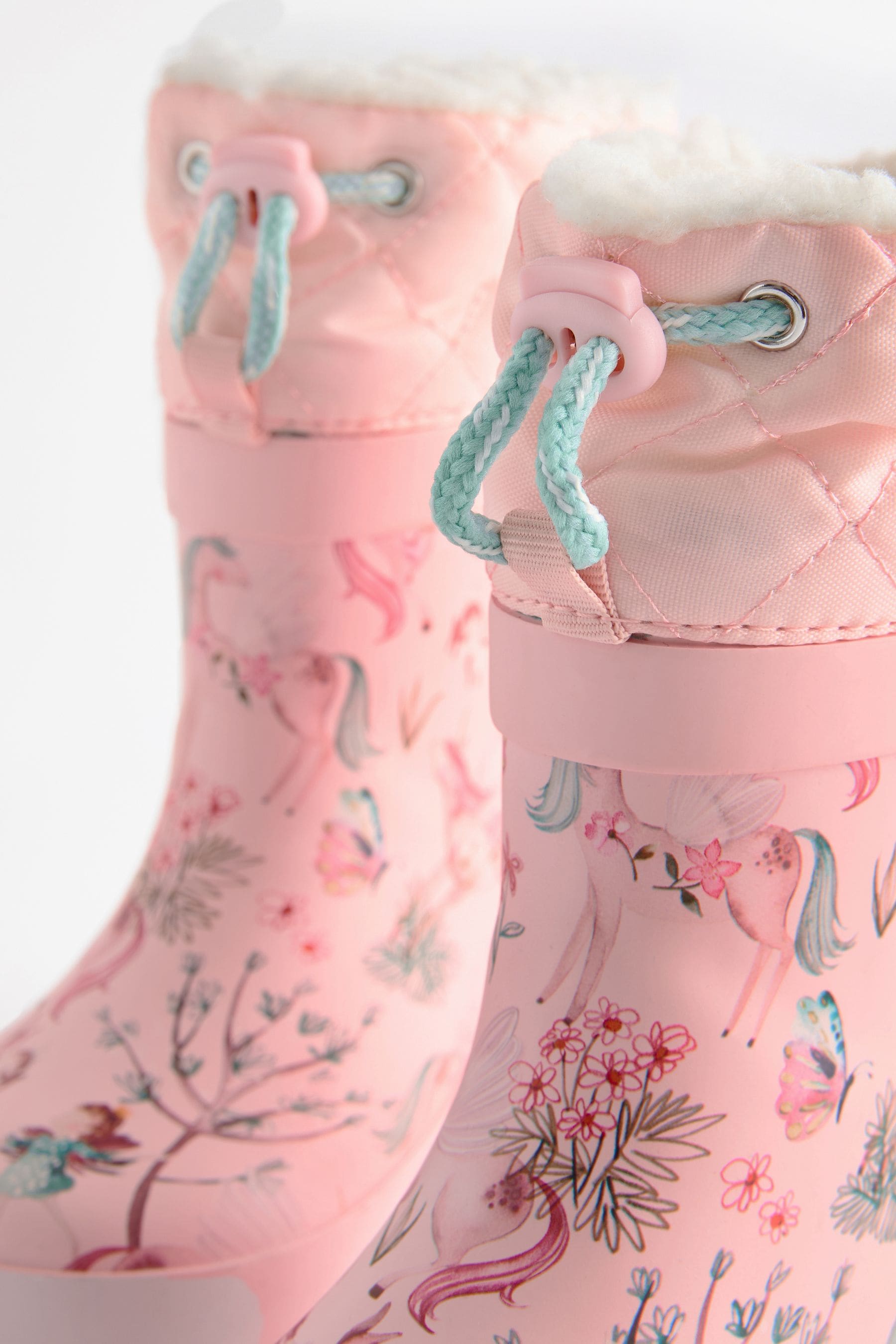 Pink Fairy Cuff Wellies