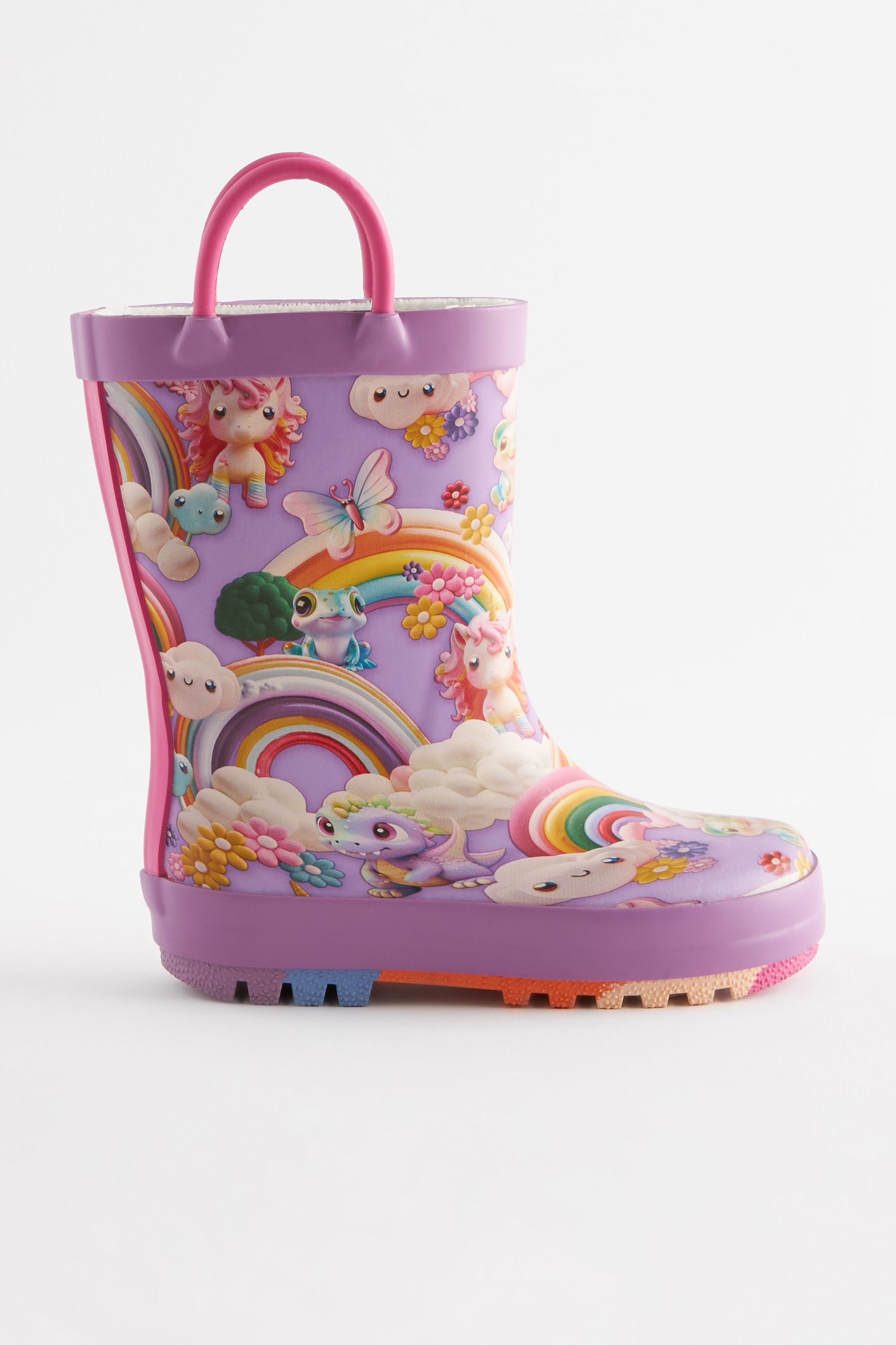 Rainbow Character Handle Wellies