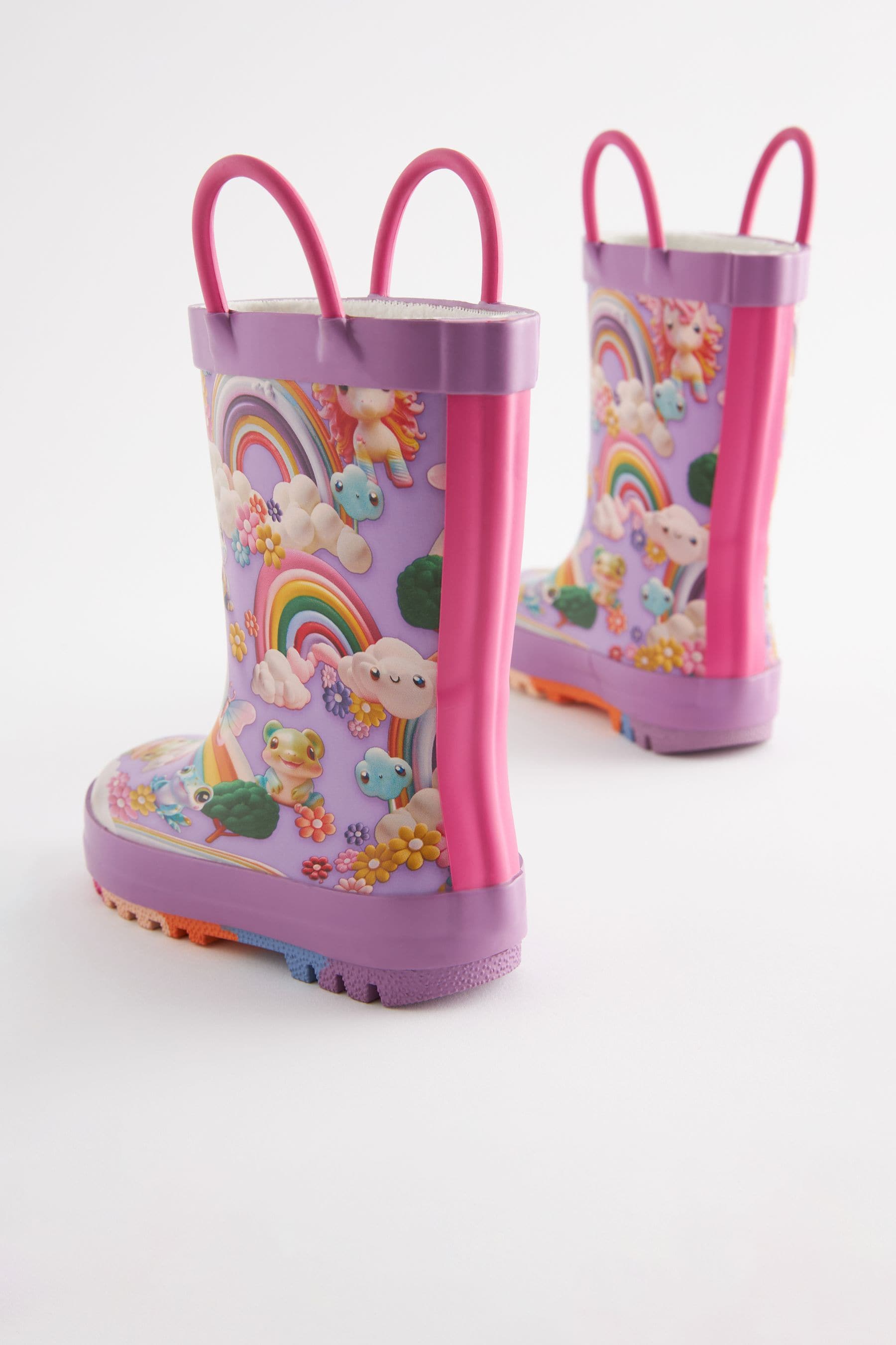 Rainbow Character Handle Wellies