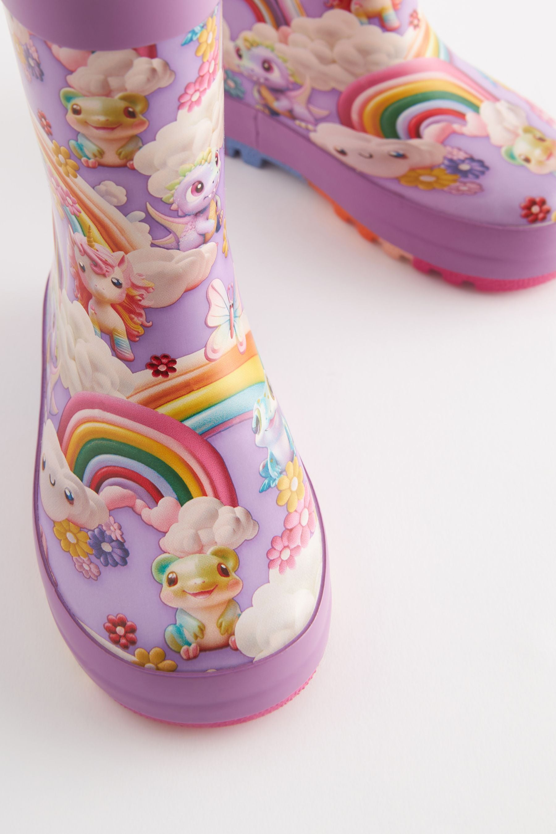 Rainbow Character Handle Wellies