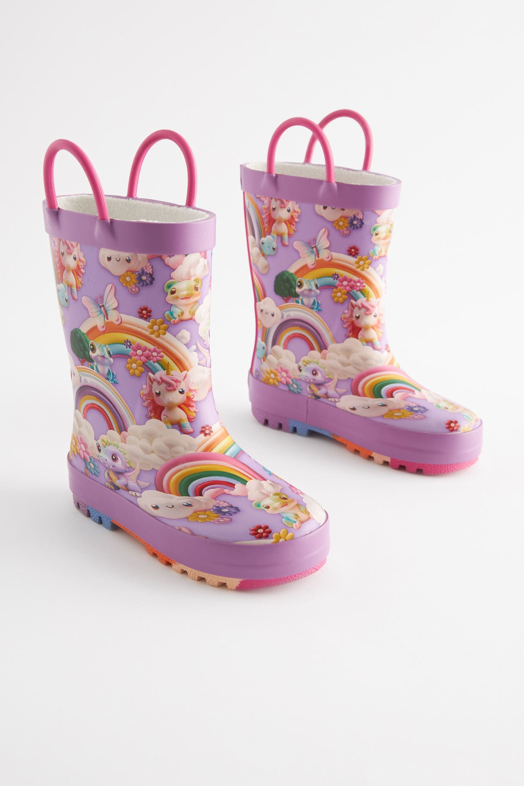 Rainbow Character Handle Wellies