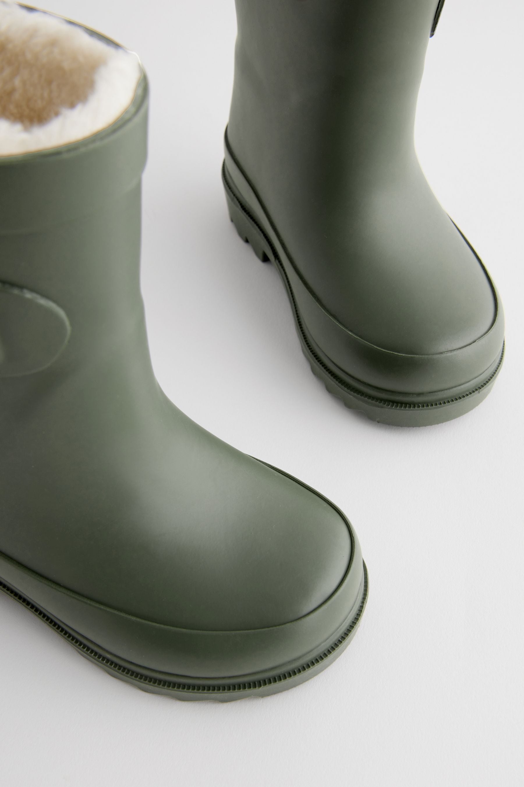 Khaki Green Buckle Wellies