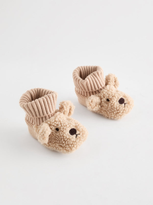 Neutral Bear Baby Bootie Shoes (0-18mths)