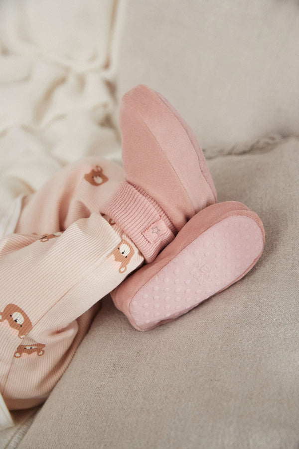 Pink Bootie Baby Shoes (0-18mths)